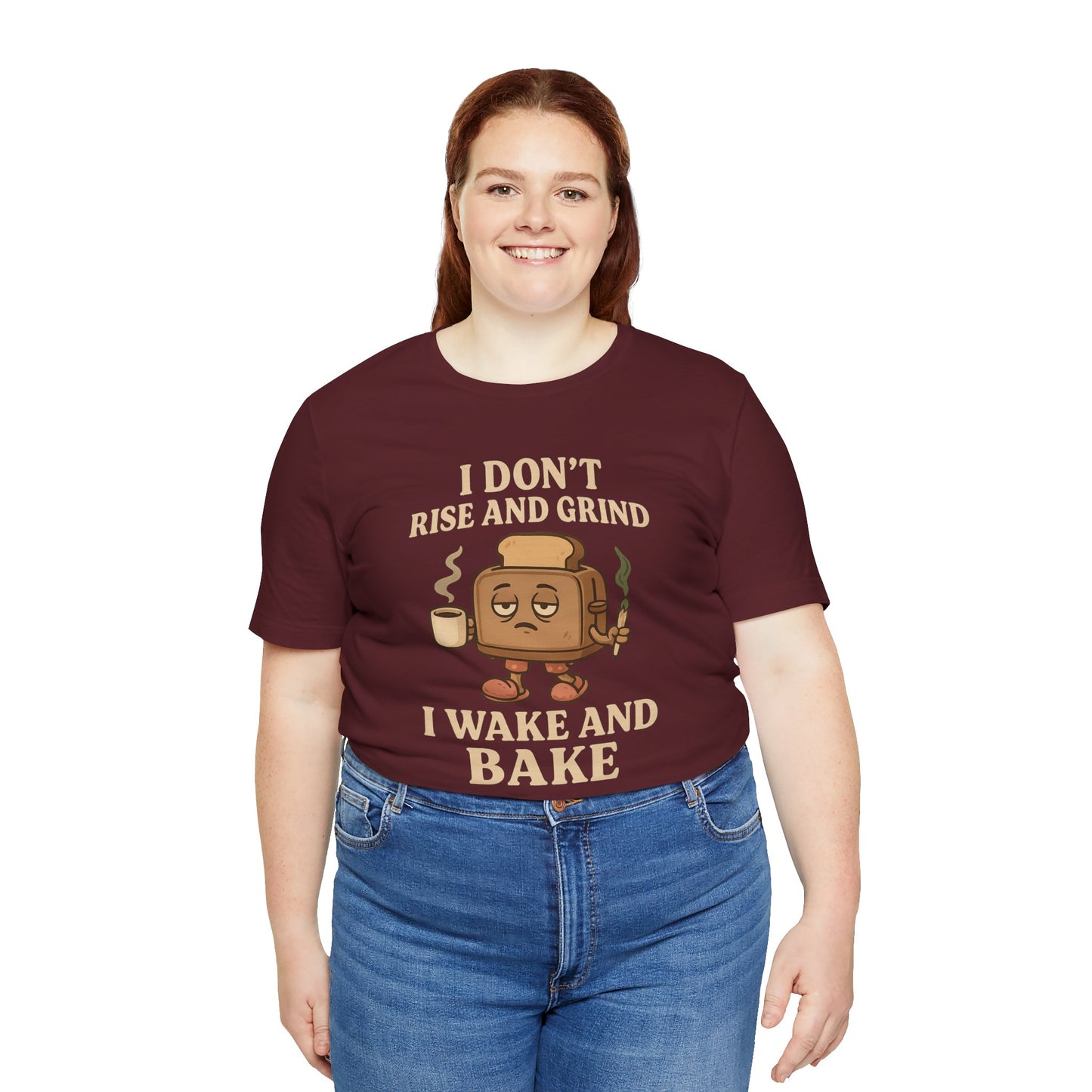 π Wake and Bake Toaster Unisex Jersey Short Sleeve Tee