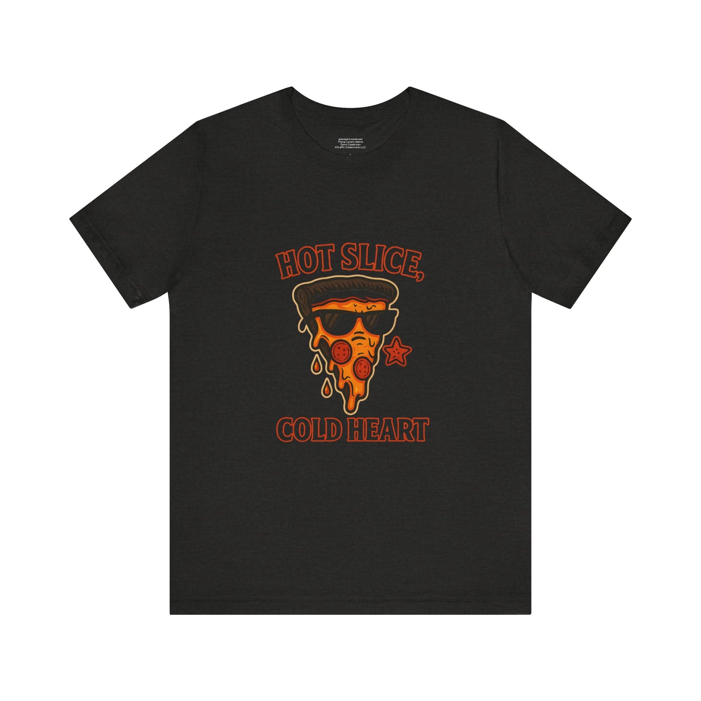 Hot Slice, Cold Heart Goth style Unisex Jersey Short Sleeve Tee