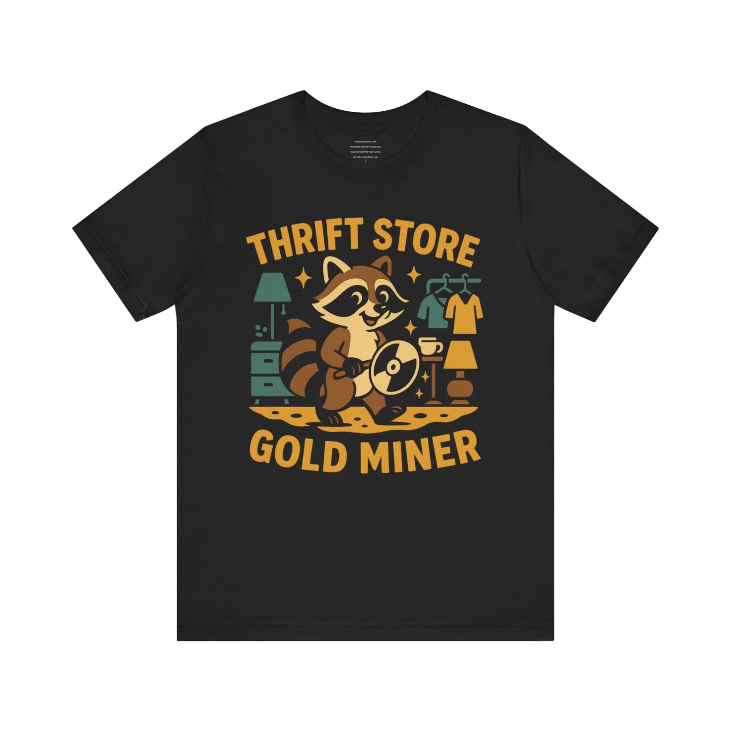 π Thrift Store Gold Miner β Weekend Warriors: Second Hand Legends Unisex Jersey Short Sleeve Tee