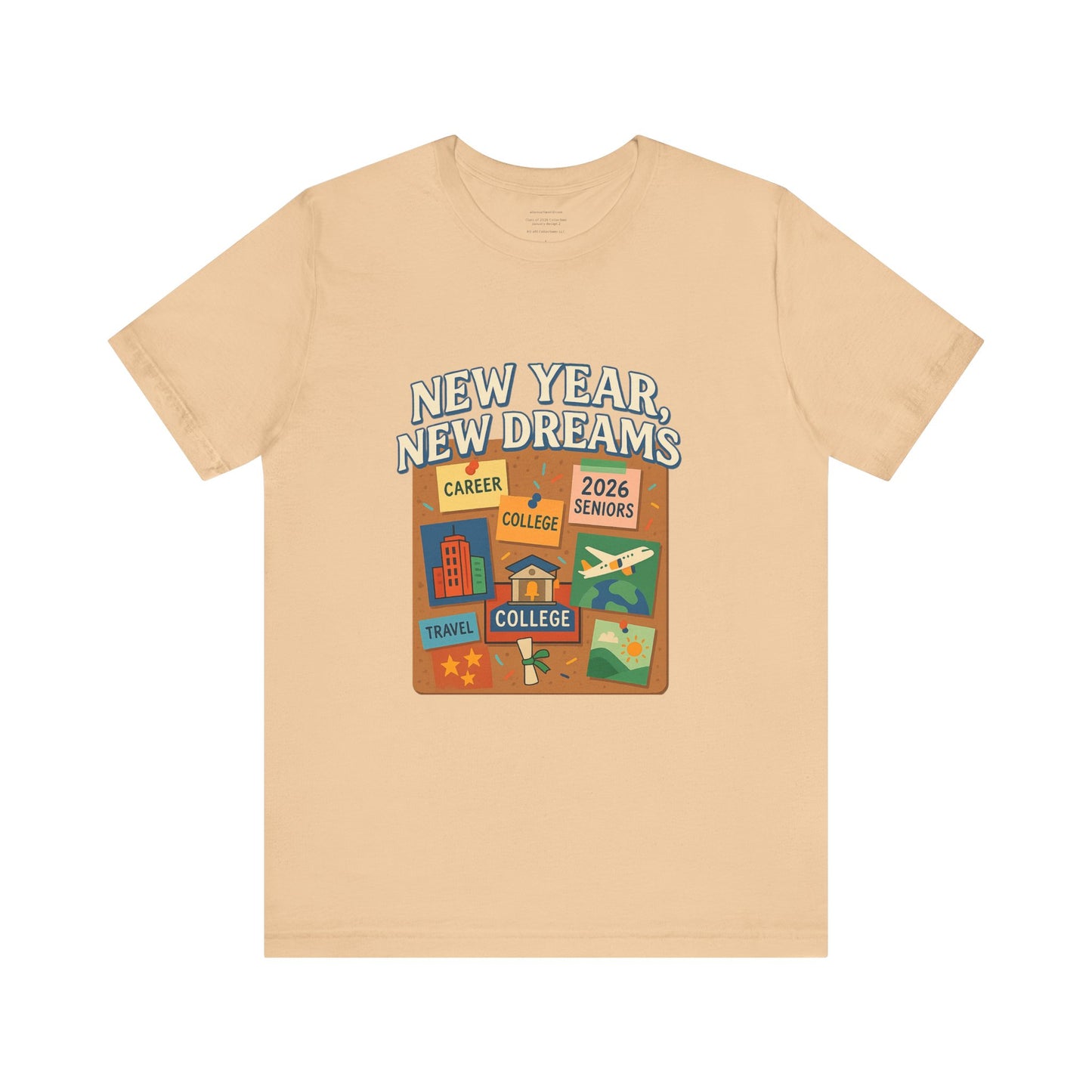 New Year, New Dreams – Class of 2026 January design 2 Unisex Jersey Short Sleeve Tee