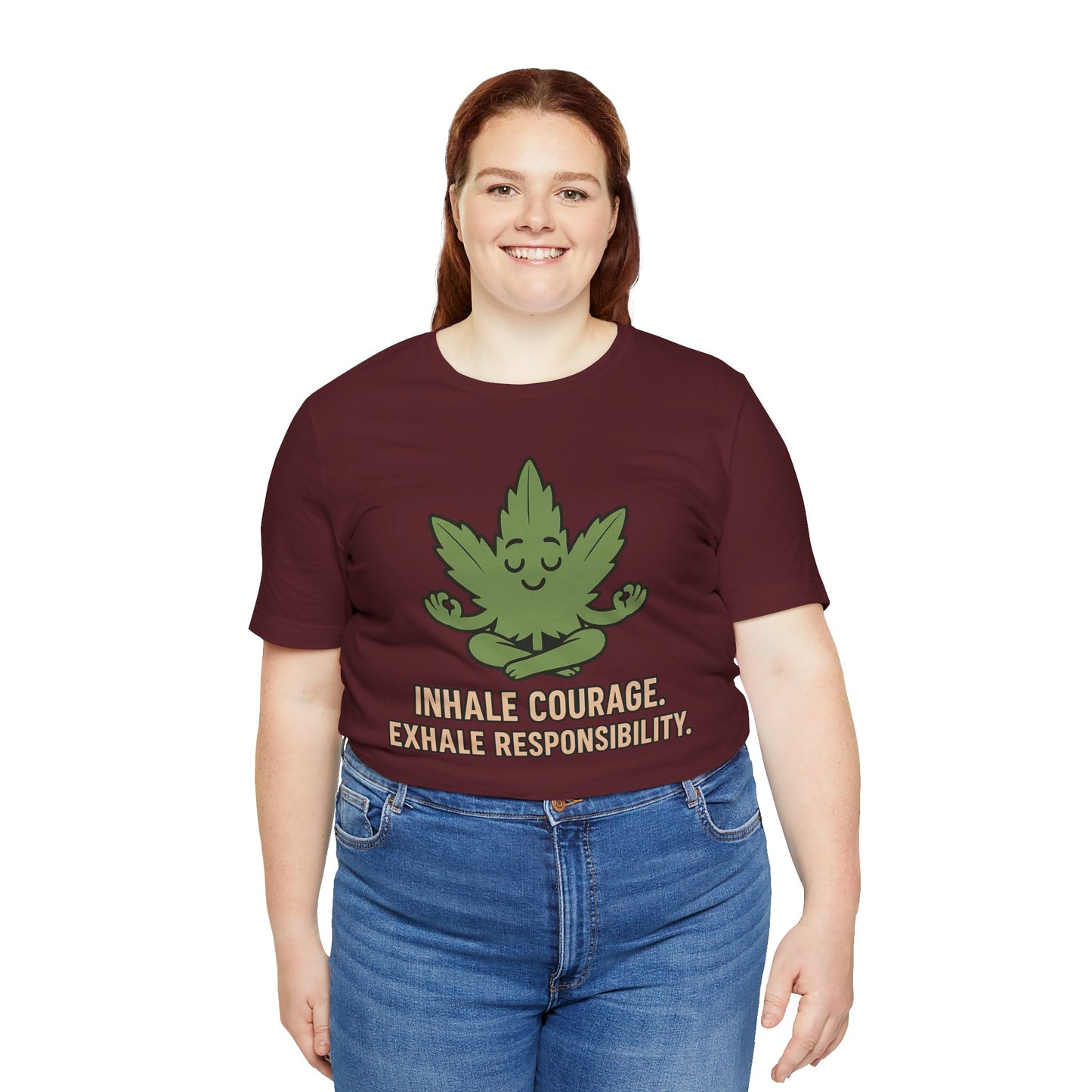 📛 Inhale Courage, Exhale Responsibility Unisex Jersey Short Sleeve Tee
