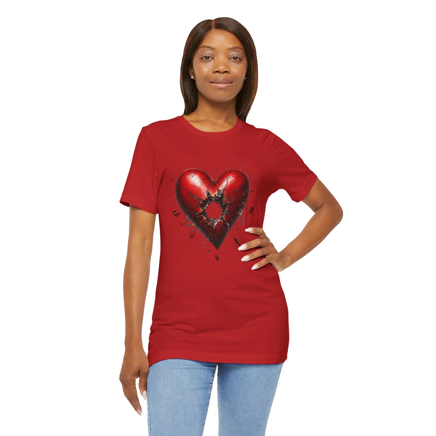 Shot Through the Heart Gothic Unisex Jersey Short Sleeve Tee