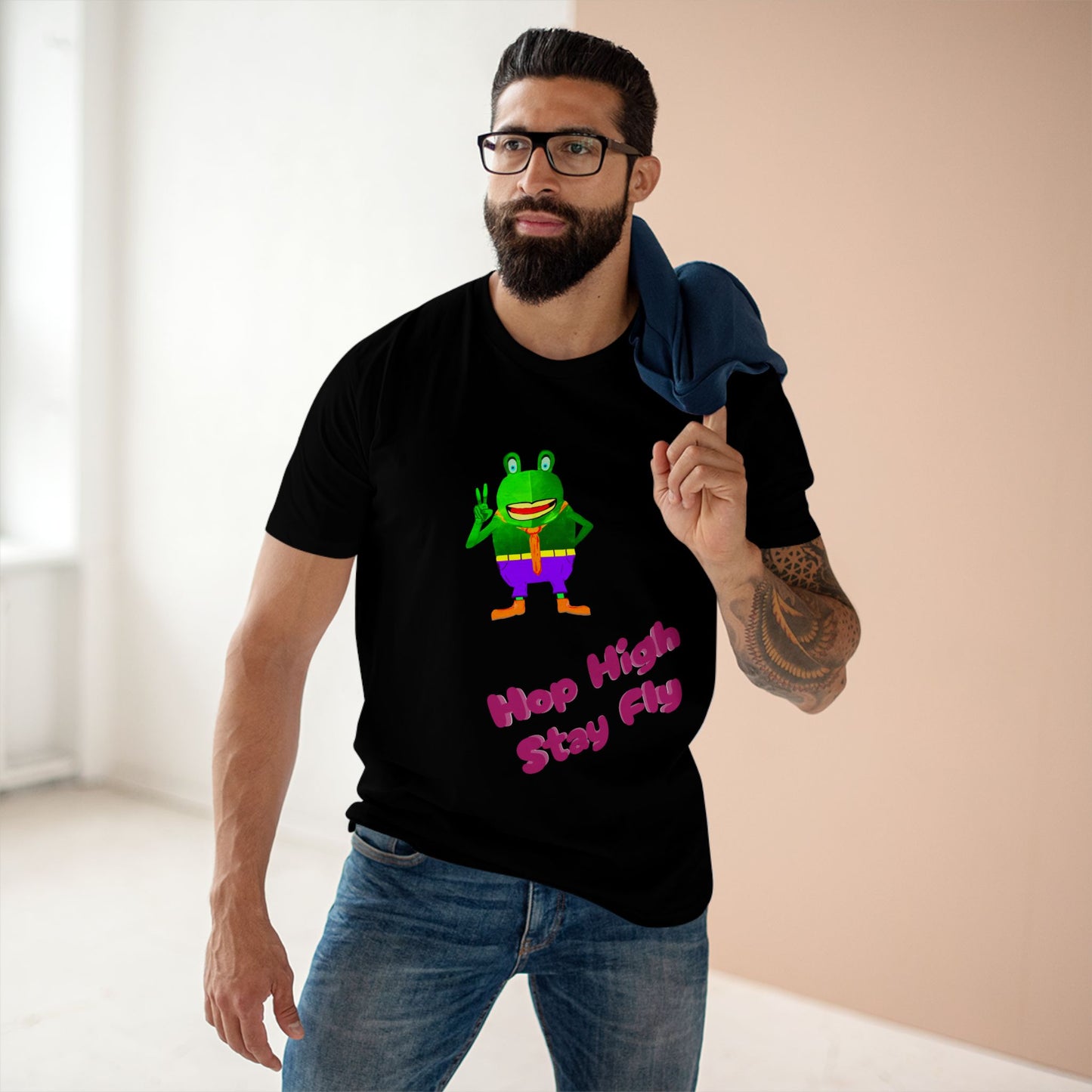 Hop High Stay Fly 420 frinzz Croak-y McAttitude Adult Staple Tee