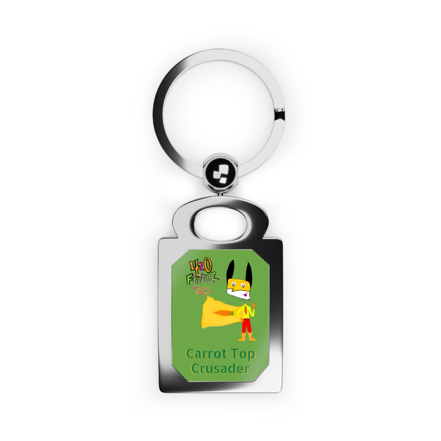 420 frinzz Carrot Top Crusader Rectangle Photo Keyring