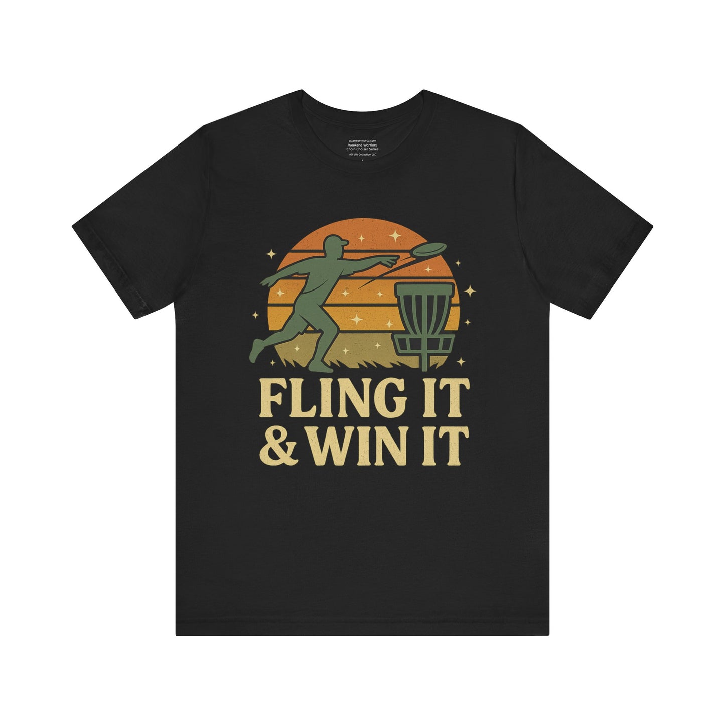 π₯βοΈ Fling It & Win It β Chain Chasers Unisex Jersey Short Sleeve Tee