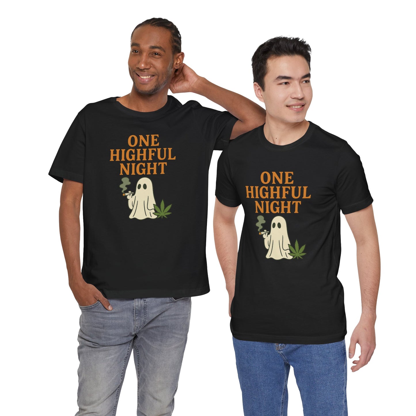 🕯️One Highful Night – Ghosted & Lifted Unisex Jersey Short Sleeve Tee