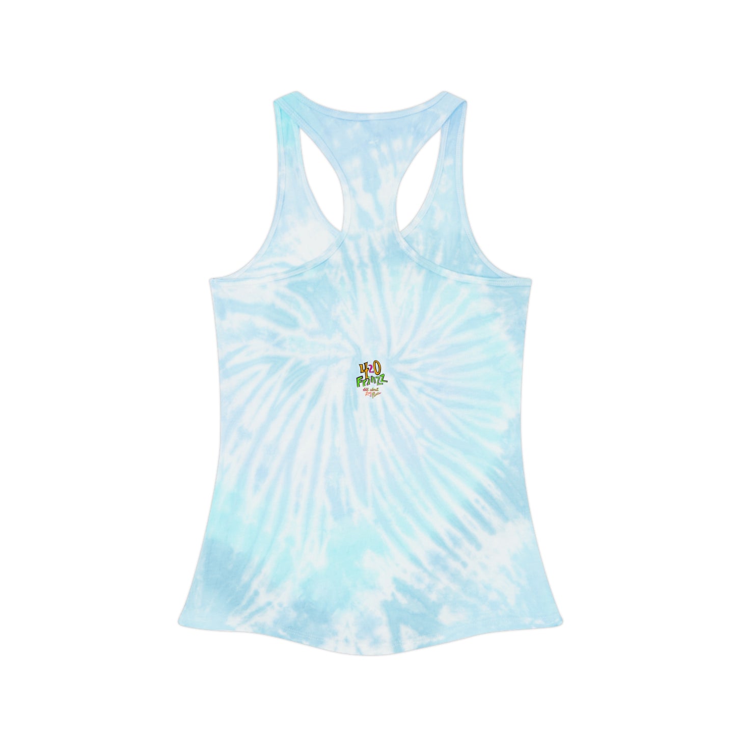 Racerback Tank Top - Take Positivity Everywhere with Croak-y McAttitude | 420 Frinzz Design