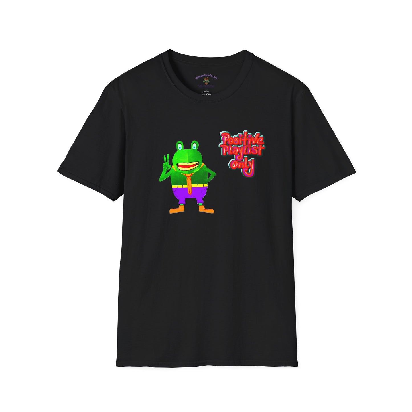 Croaky McAttitude positive playlist only Unisex Softstyle T-Shirt
