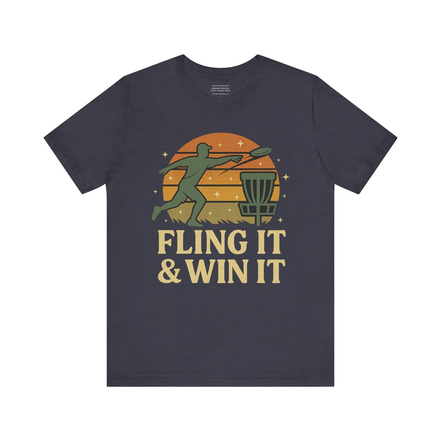 π₯βοΈ Fling It & Win It β Chain Chasers Unisex Jersey Short Sleeve Tee