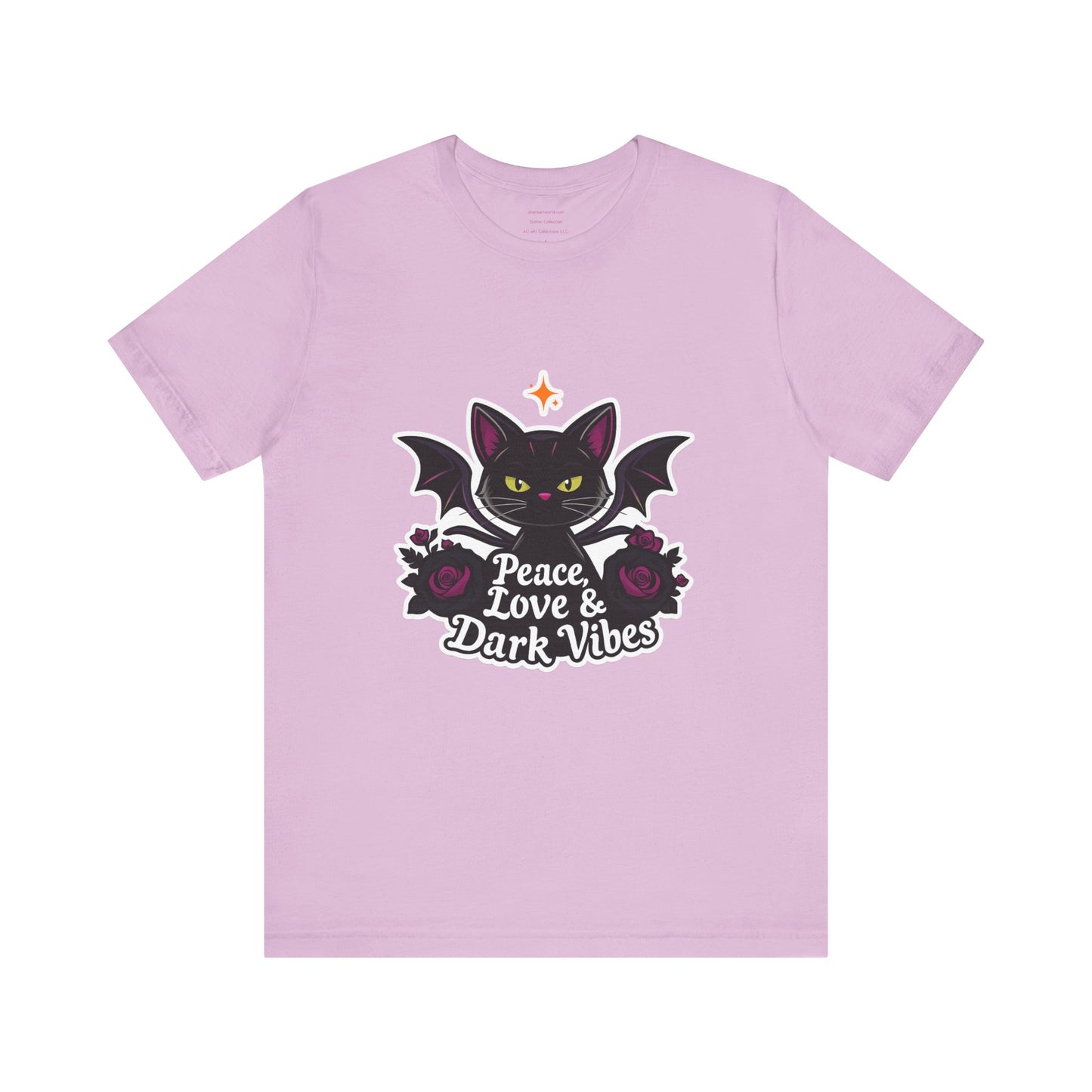 π€ Bat Cat Energy Goth Collection Unisex Jersey Short Sleeve Tee