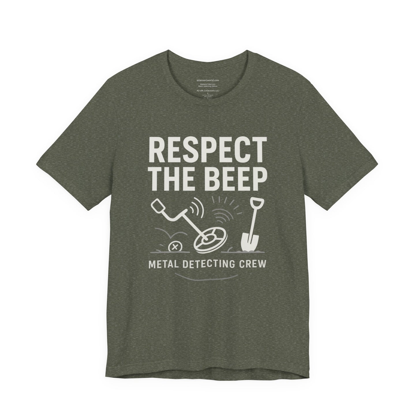 πͺ Respect the Beep β Metal Detecting Crew Unisex Jersey Short Sleeve Tee
