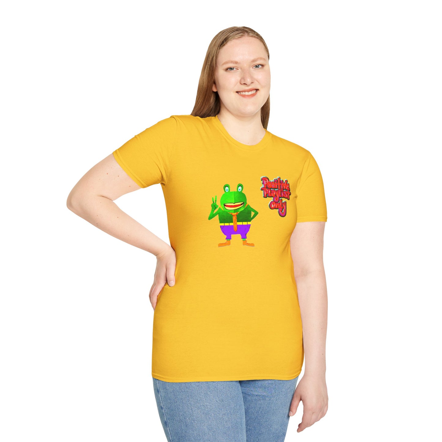Croaky McAttitude positive playlist only Unisex Softstyle T-Shirt