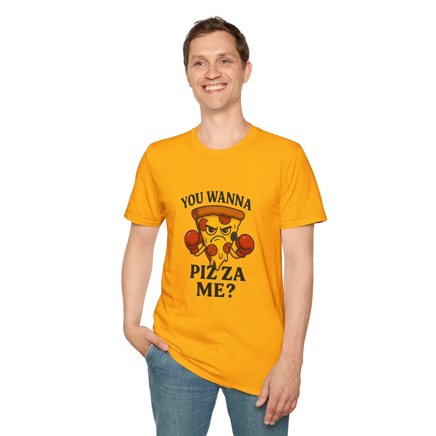 You Wanna Pizza Me? Unisex Softstyle T-Shirt