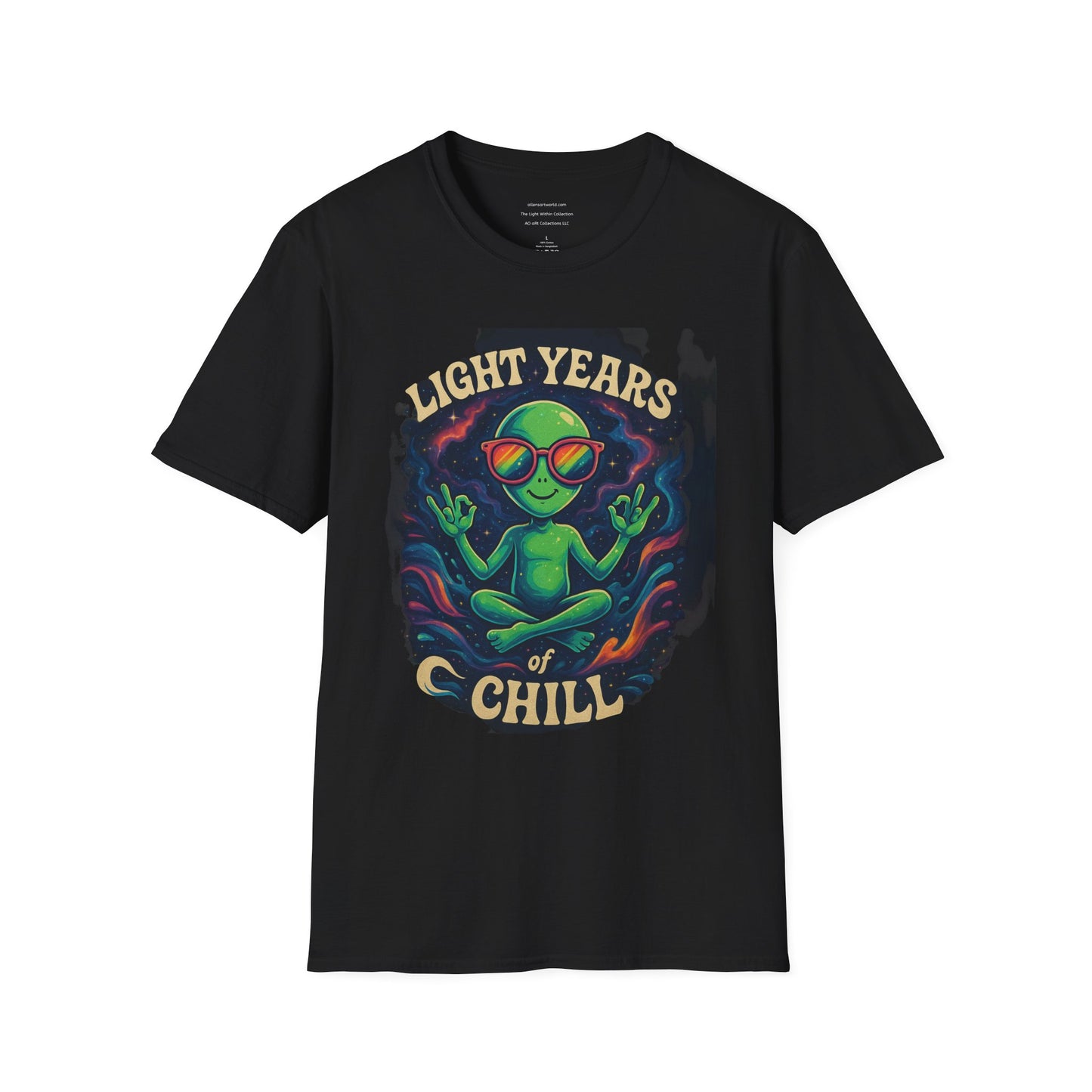 Light Years of Chill β Cosmic Vibes Tee Unisex Softstyle