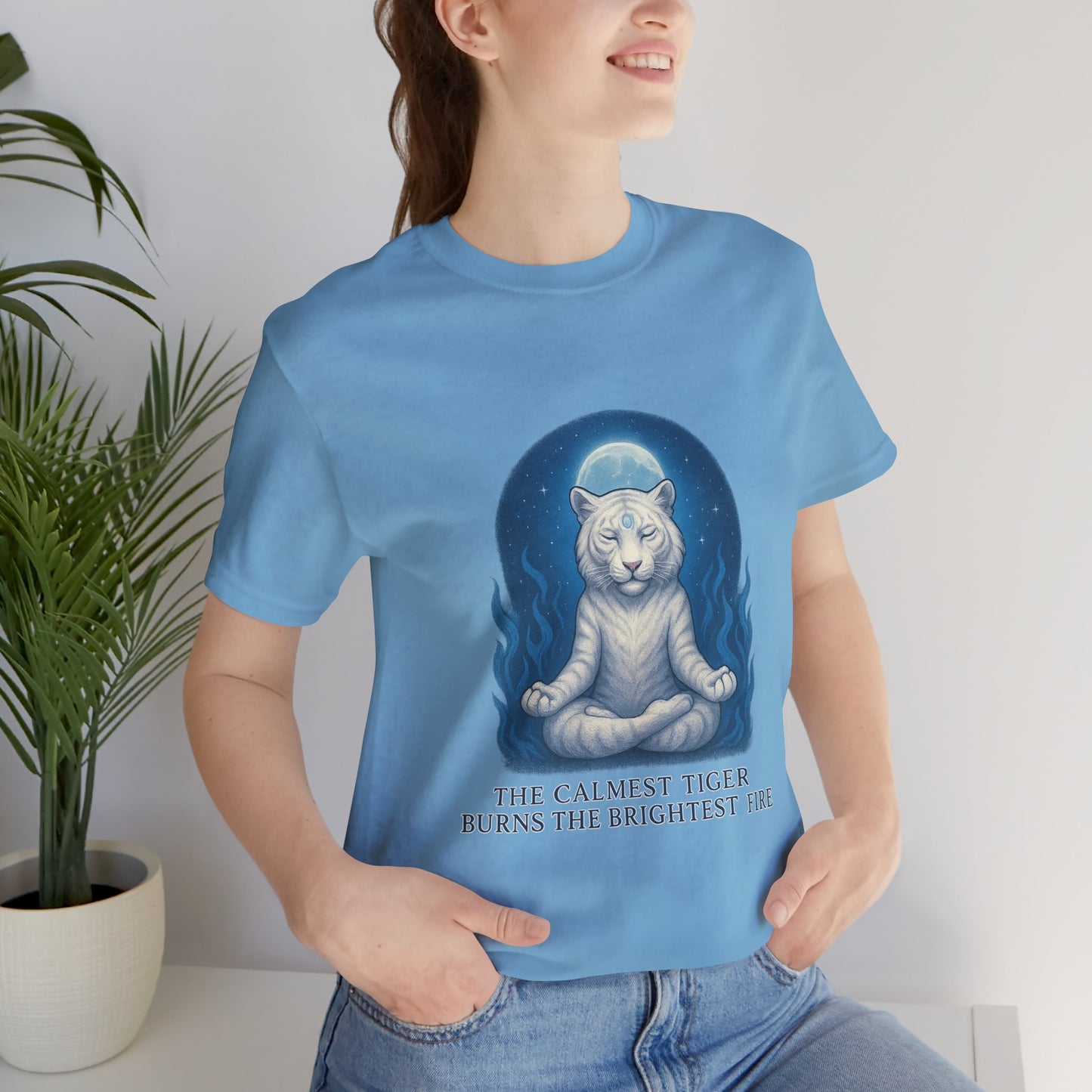 Still Tiger, Still Fire – The Calm Power Tee Unisex Jersey Short Sleeve Tee