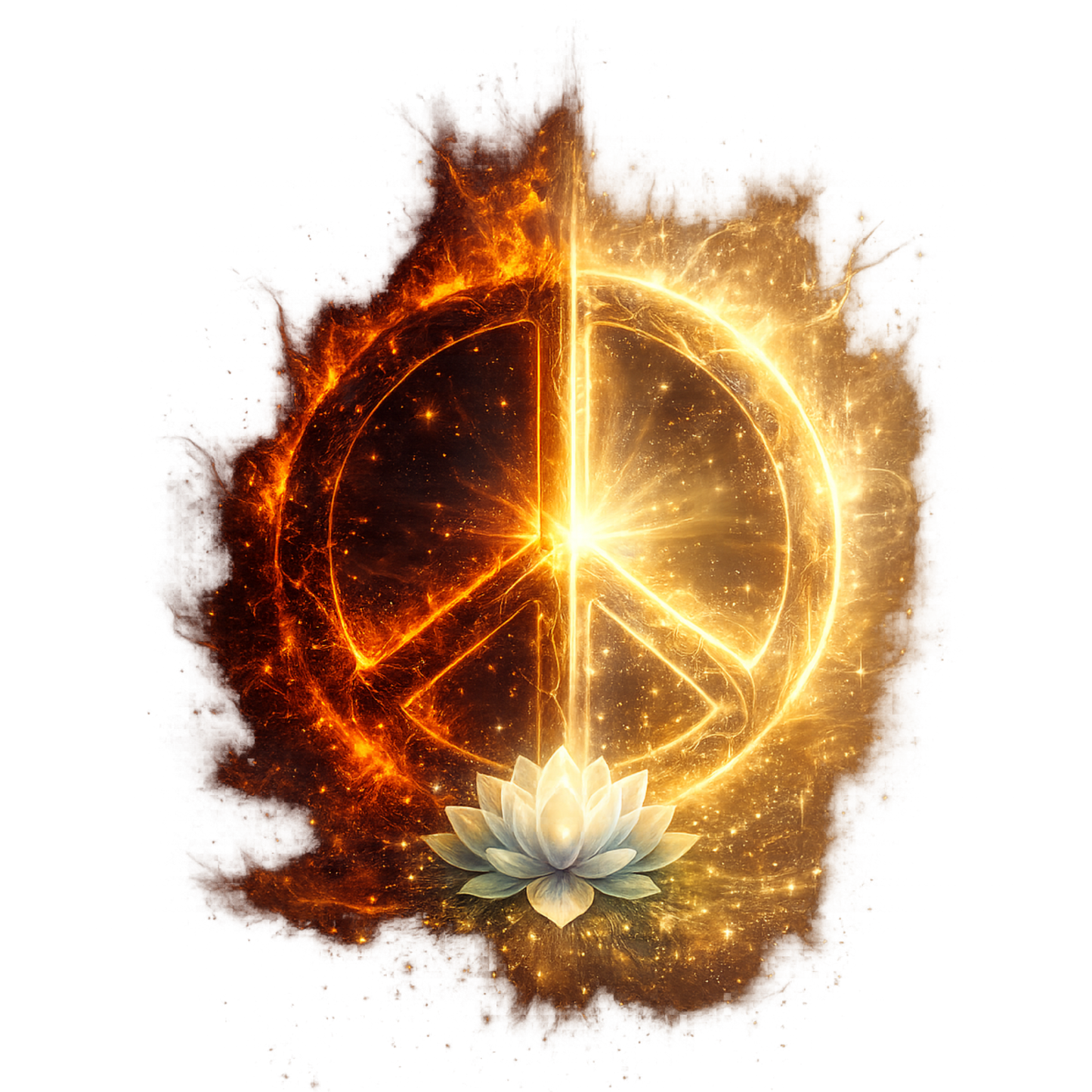The Light Within: Duality Flame – Inner Balance Peace Unisex Jersey Short Sleeve Tee