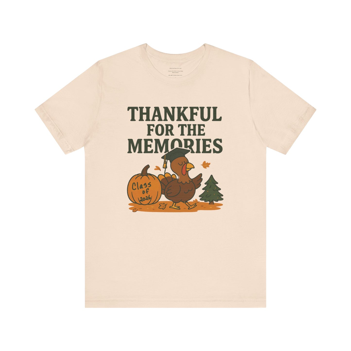 Thankful for the Memories β Class of 2026 November Unisex Jersey Short Sleeve Tee