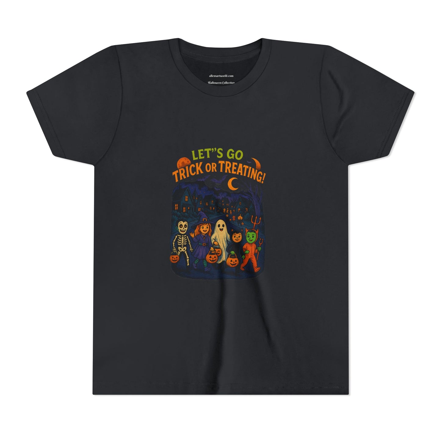 🏠 Let’s Go Trick-or-Treating! Youth Short Sleeve Tee