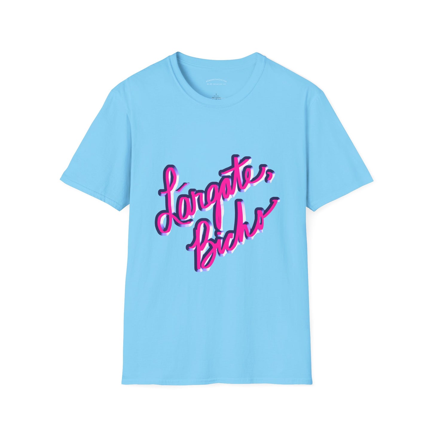 Funny Spanish Slogan Lárgate, bicho (meaning go away, bug) T-Shirt - Unisex Softstyle