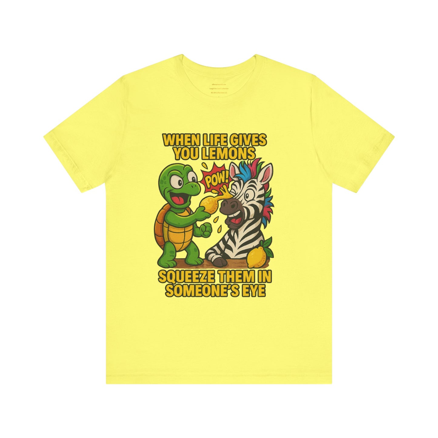 Zesty Eye-Opener (Terry & Checkers) Unisex Jersey Short Sleeve Tee