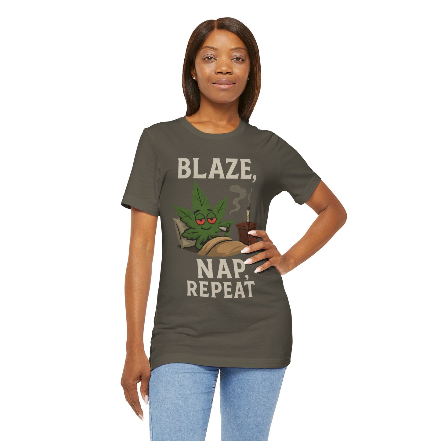 π Blaze, Nap, Repeat Unisex Jersey Short Sleeve Tee