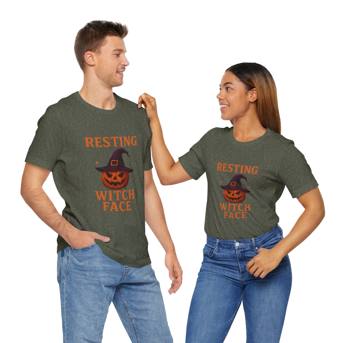Resting Witch Face ππ§ββοΈ Unisex Jersey Short Sleeve Tee