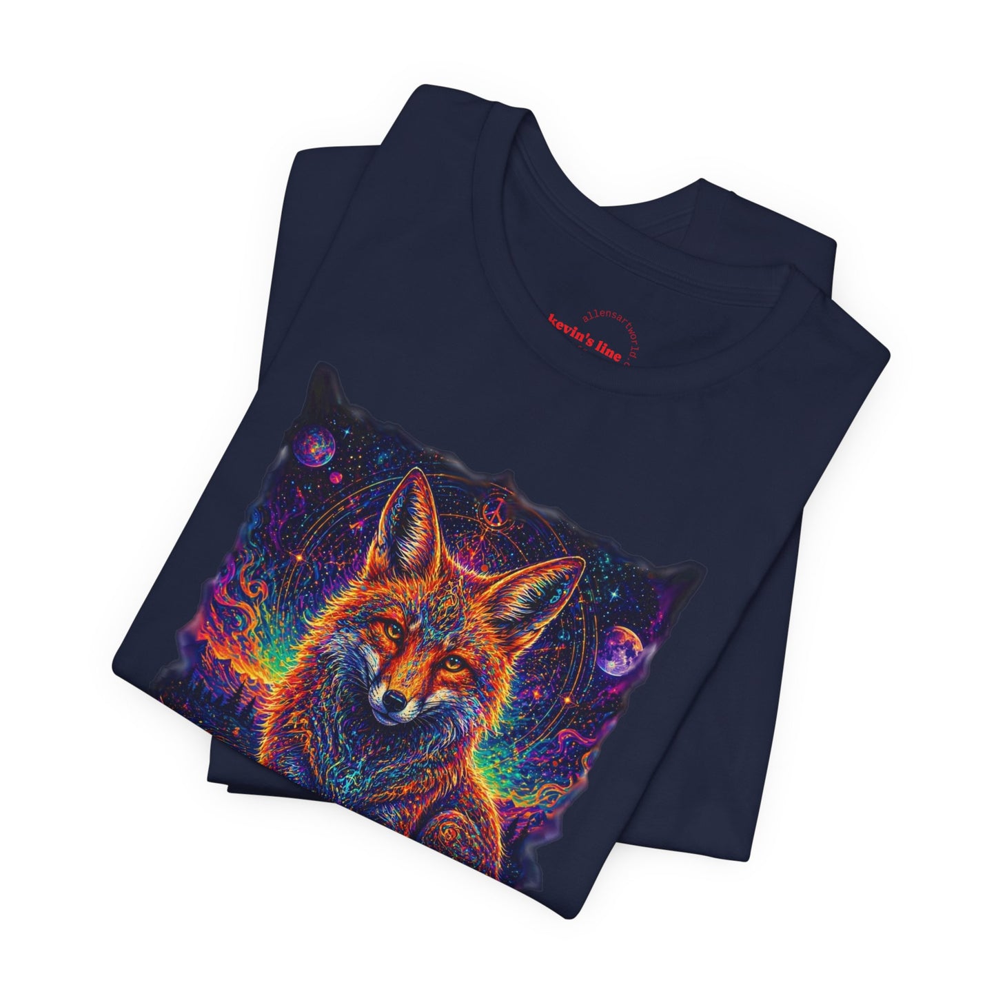 Neon Oracle Fox - Unisex Jersey Short Sleeve Tee