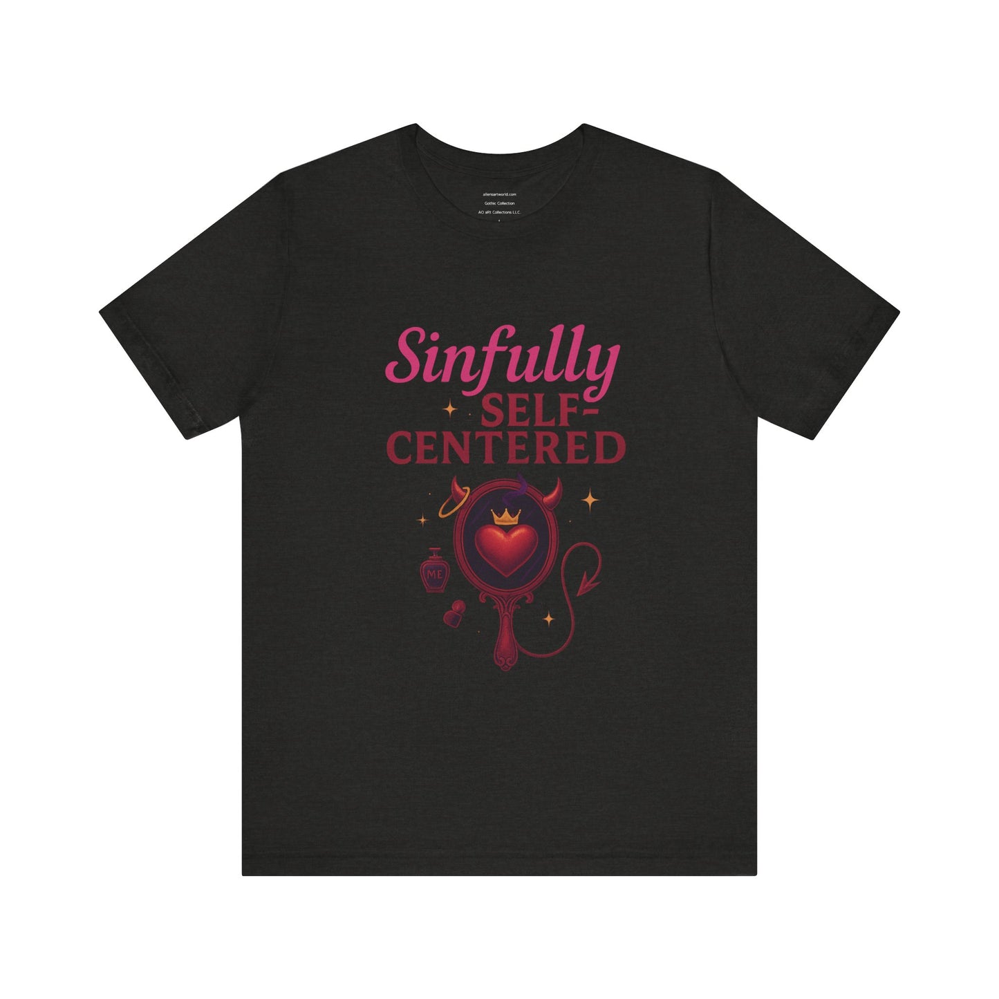 π€ Sinfully Self-Centered Unisex Jersey Short Sleeve Tee