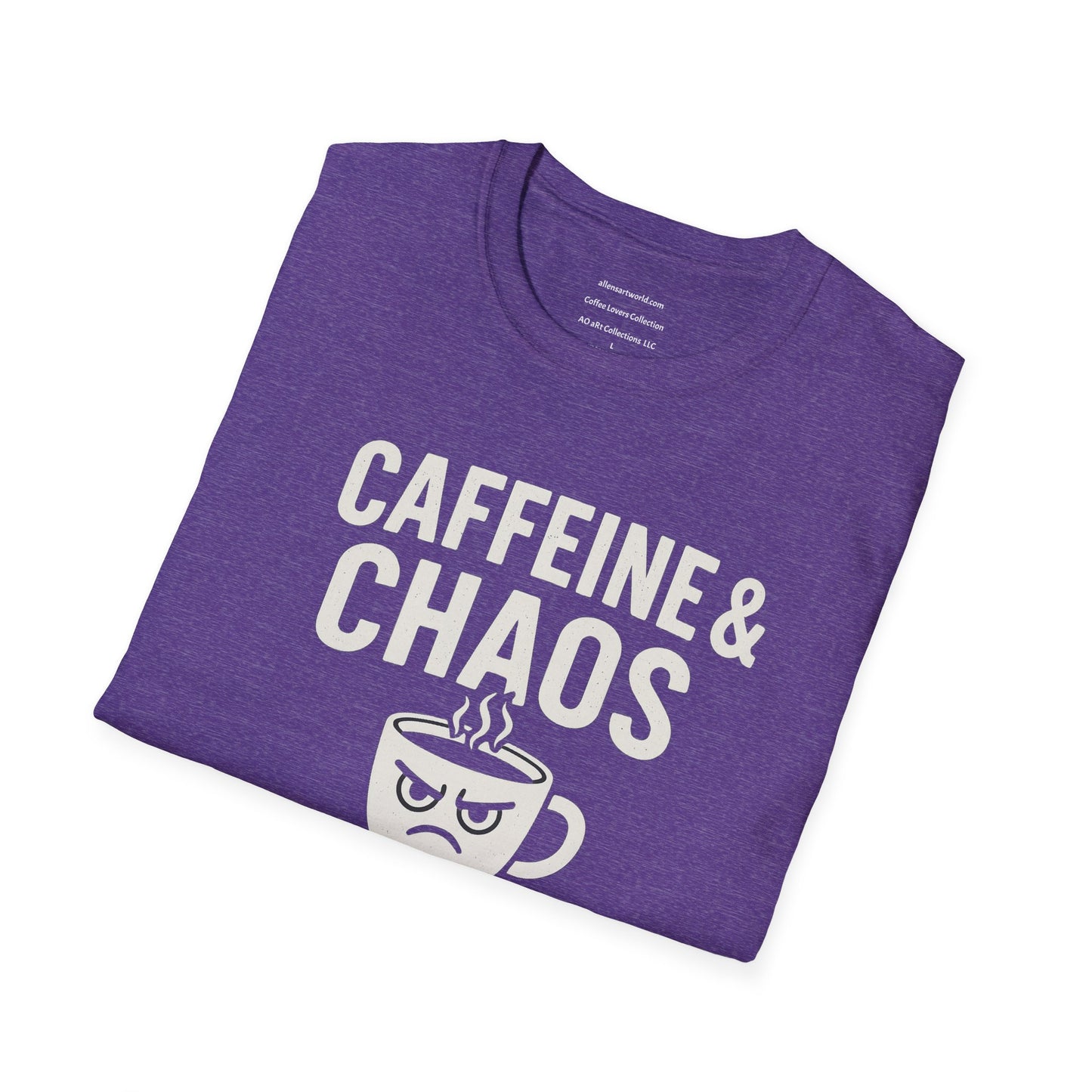 Caffeine & Chaos Coordinator Unisex Softstyle T-Shirt