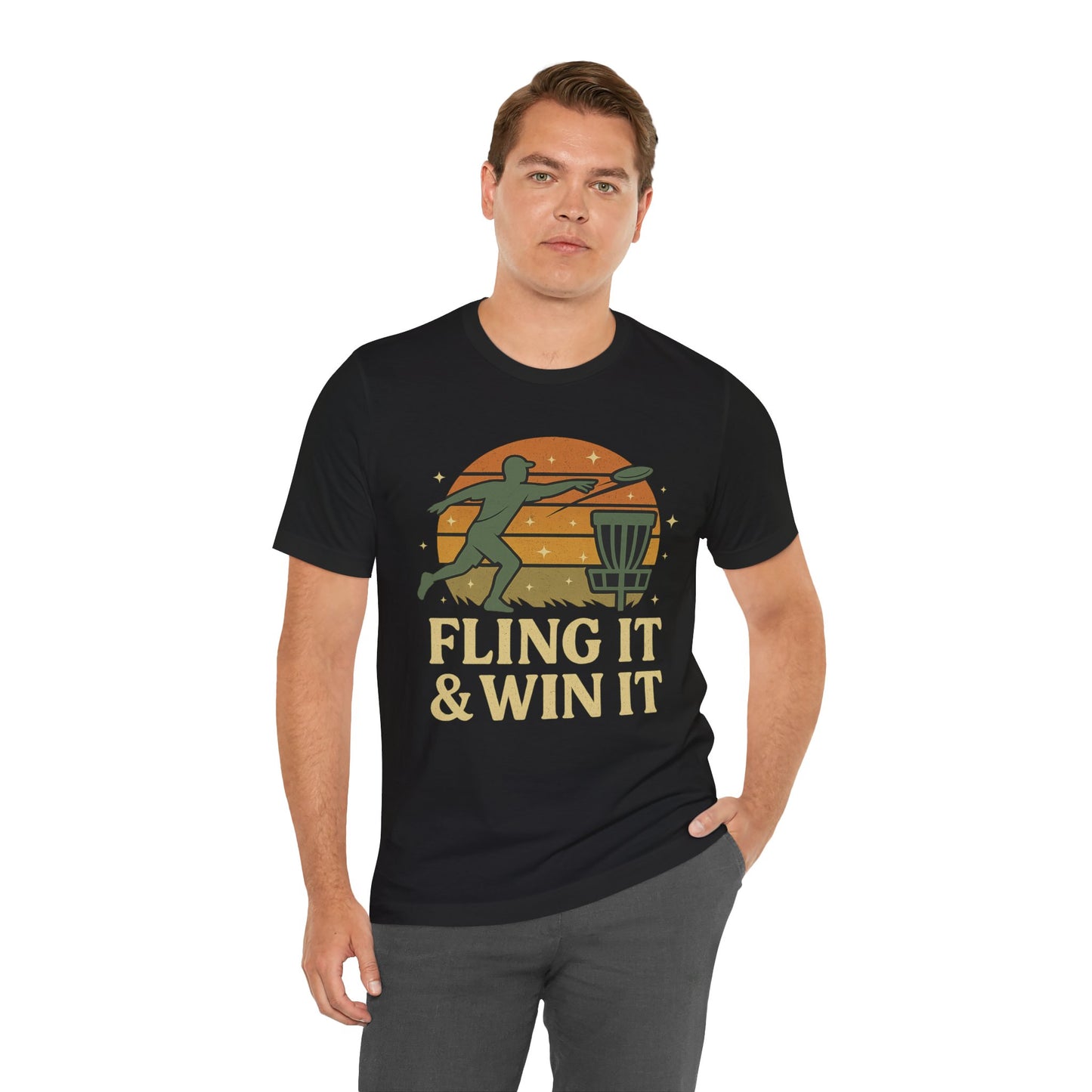 π₯βοΈ Fling It & Win It β Chain Chasers Unisex Jersey Short Sleeve Tee