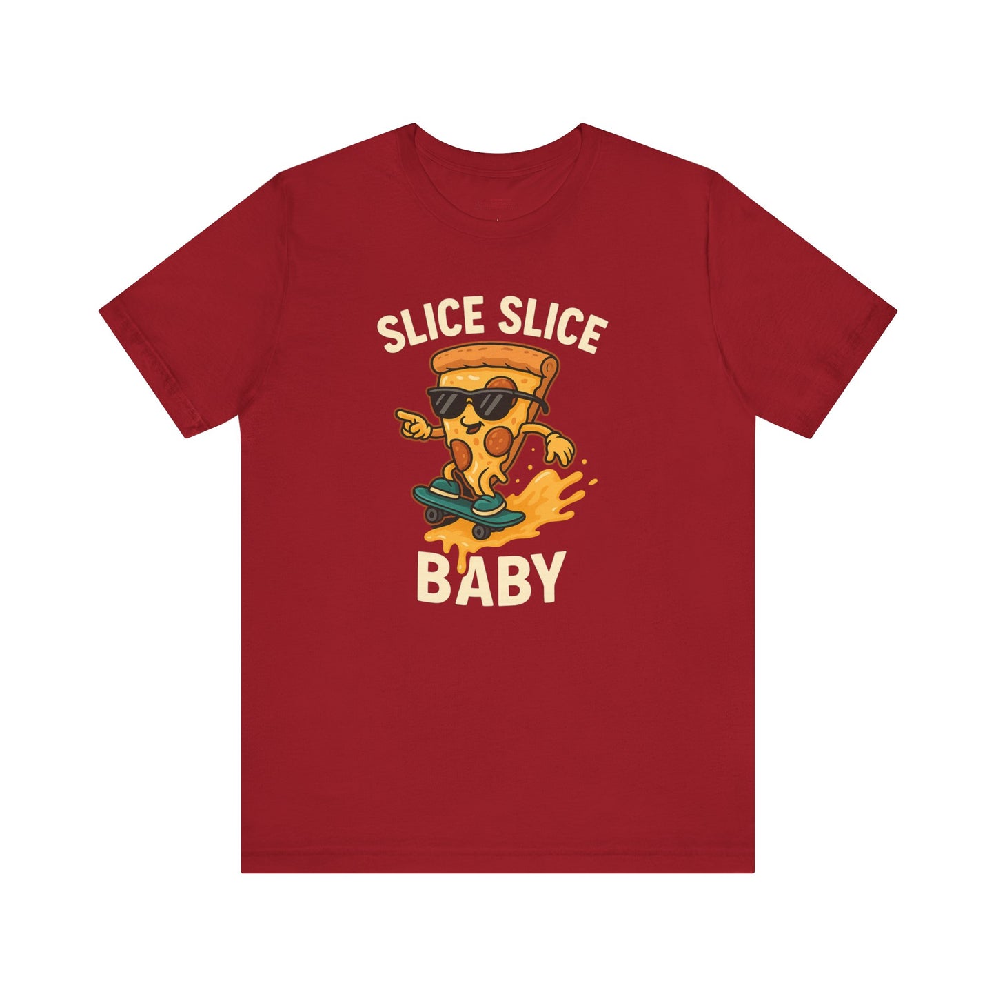 π Slice Slice Baby β Skate Into Flavor! Unisex Jersey Short Sleeve Tee