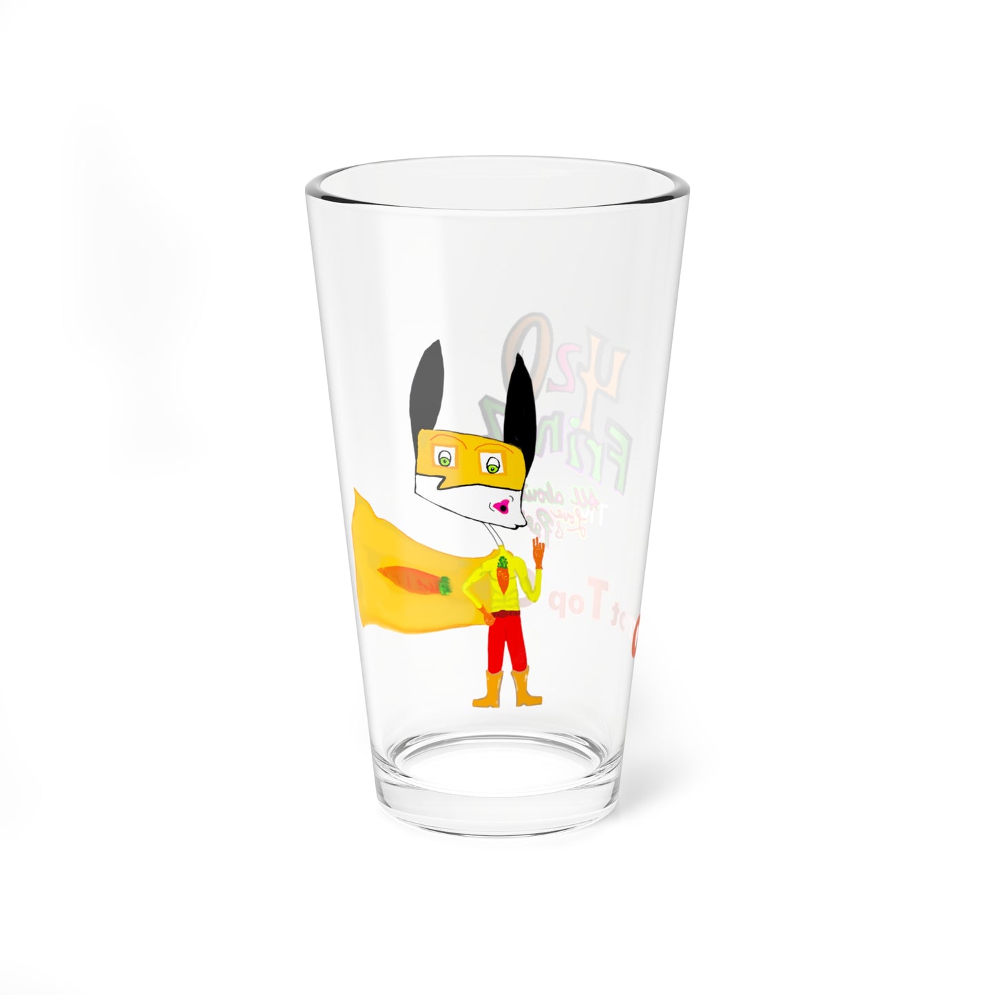 420 frinzz Carrot Top Crusader Drinking & Mixing Glasses