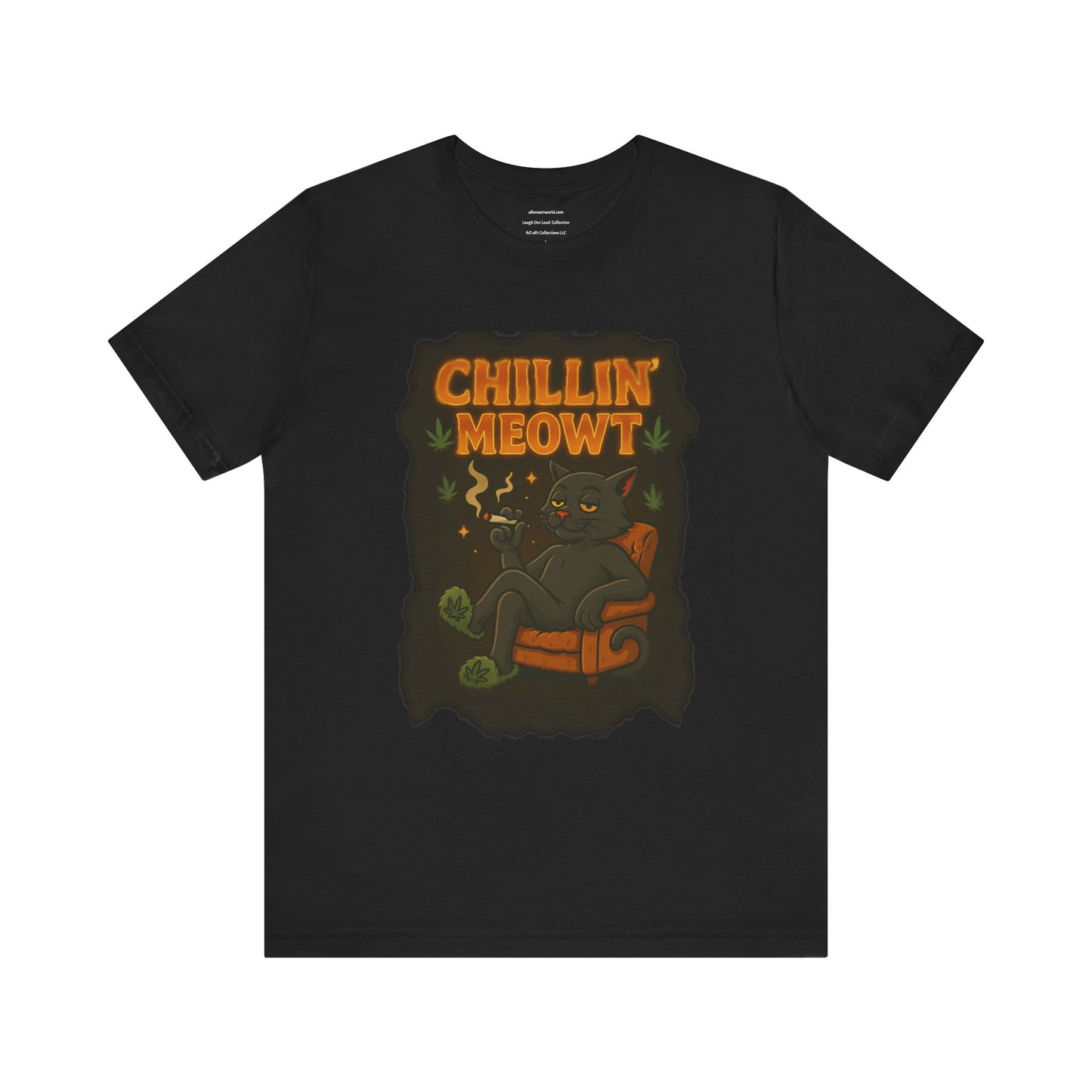 😼 Chillin’ Meowt – Fuzzy Vibes & Feline Highs Unisex Jersey Short Sleeve Tee
