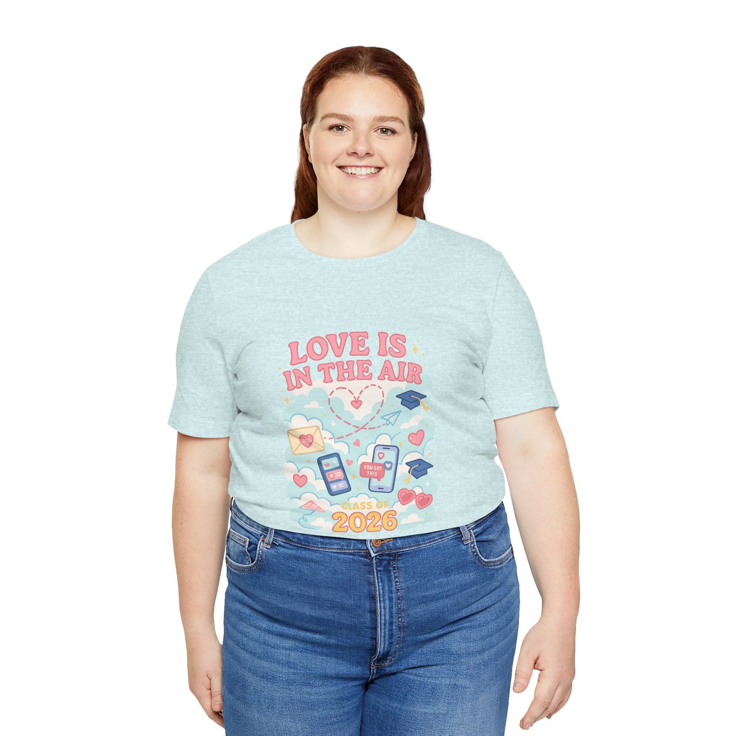 Love Is in the Air – Seniors 2026 design 1 (February Edition)Unisex Jersey Short Sleeve Tee