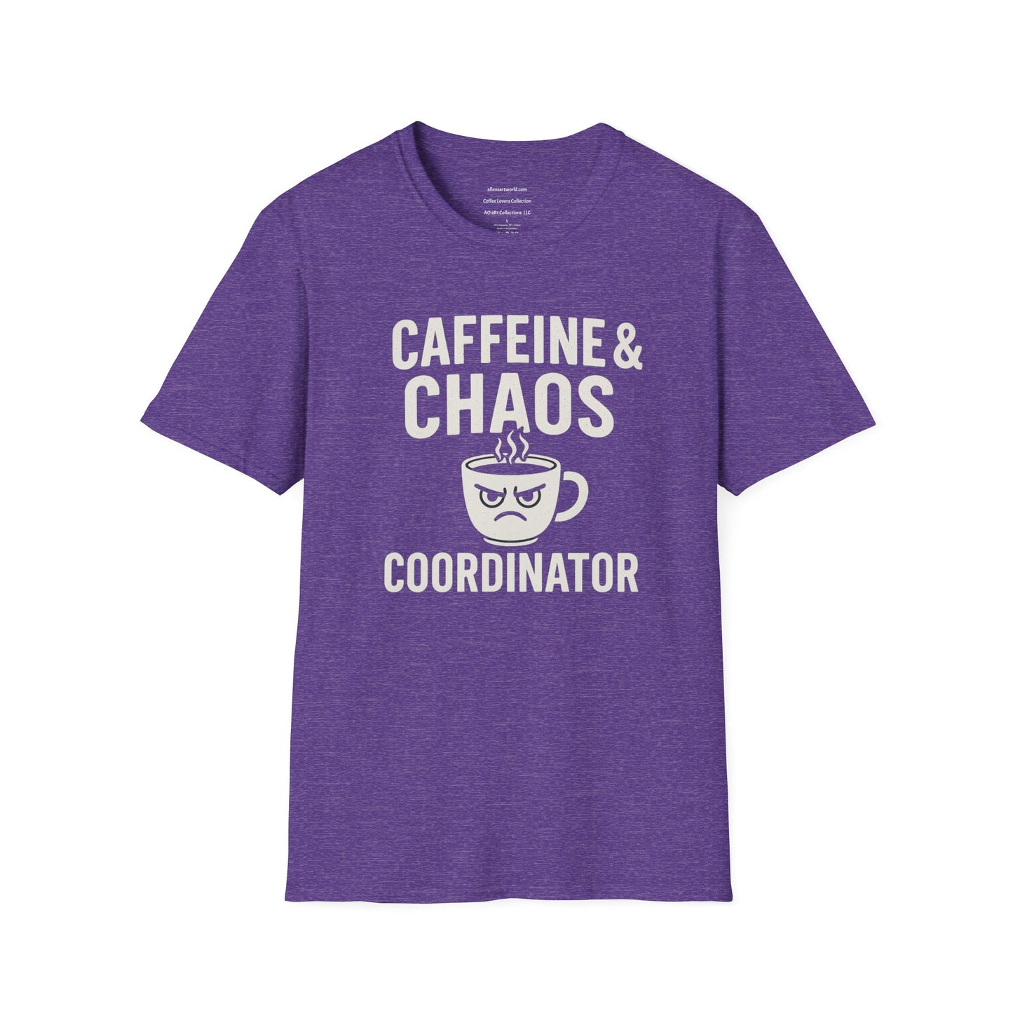 Caffeine & Chaos Coordinator Unisex Softstyle T-Shirt