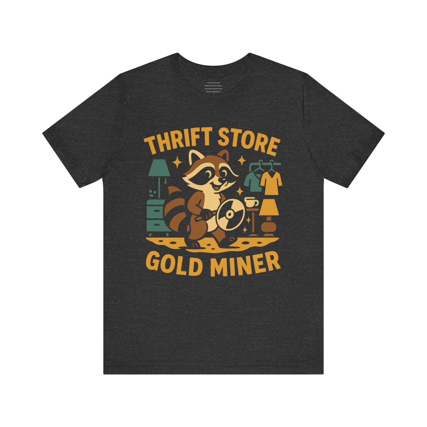 π Thrift Store Gold Miner β Weekend Warriors: Second Hand Legends Unisex Jersey Short Sleeve Tee