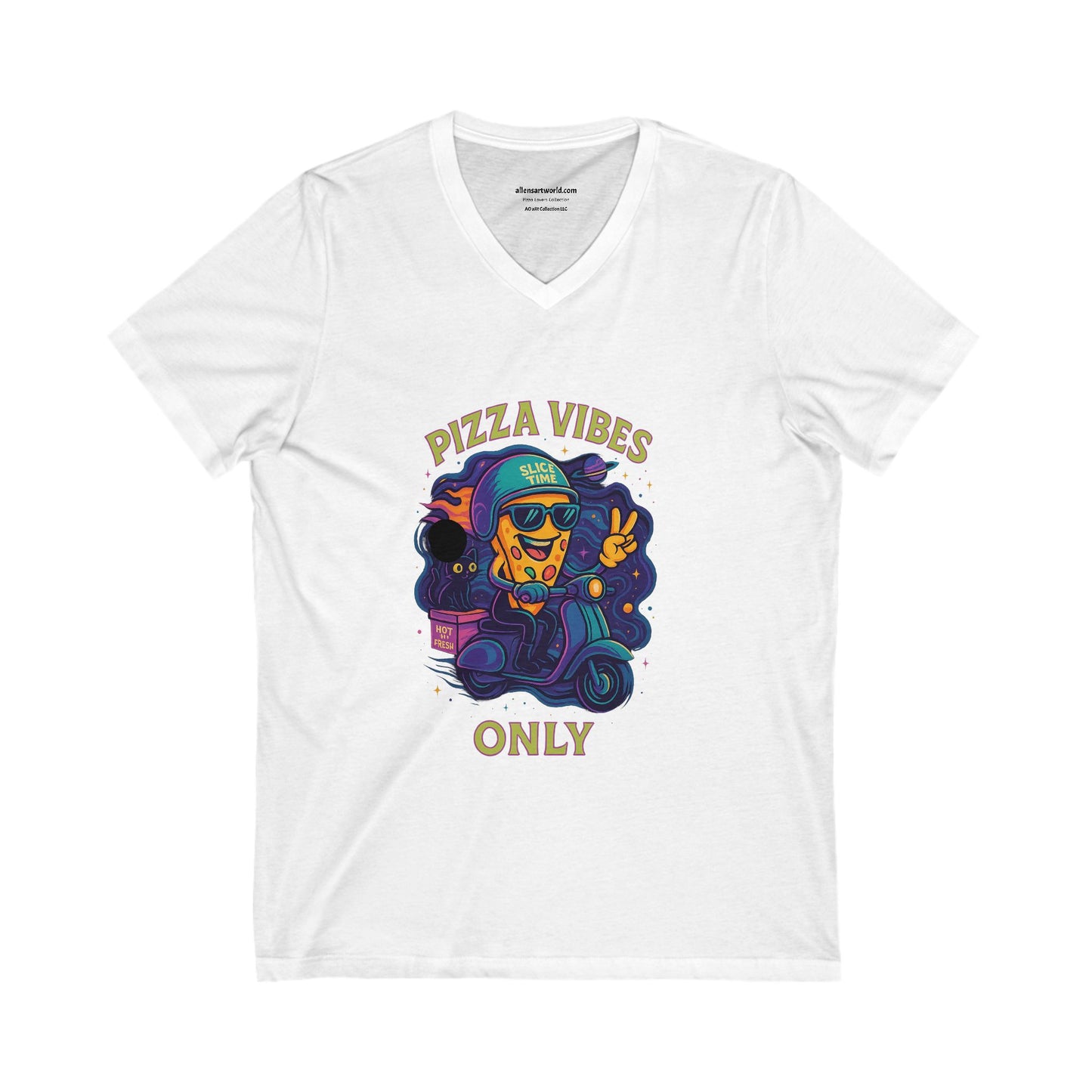 Pizza Vibes Only V-neck Tee