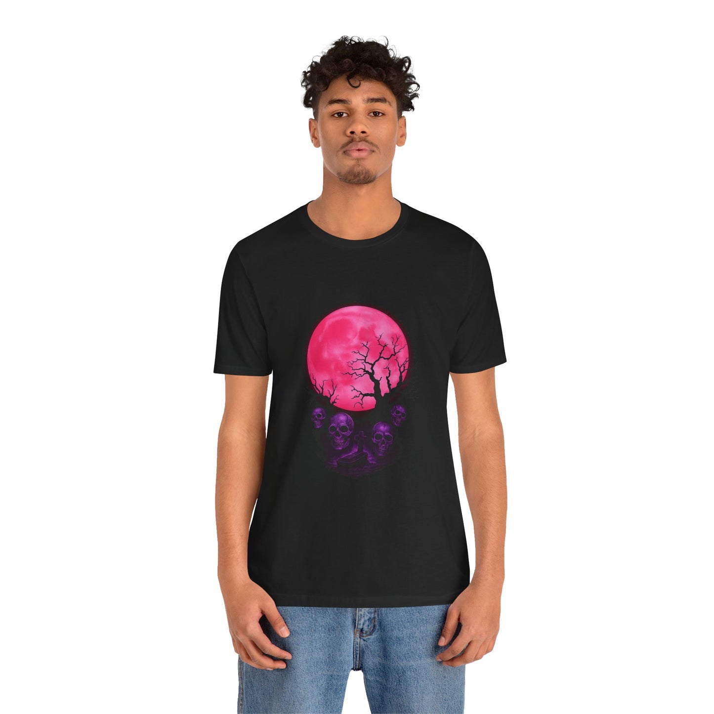 🩷 Moonrise of the Unrested Unisex Jersey Short Sleeve Tee