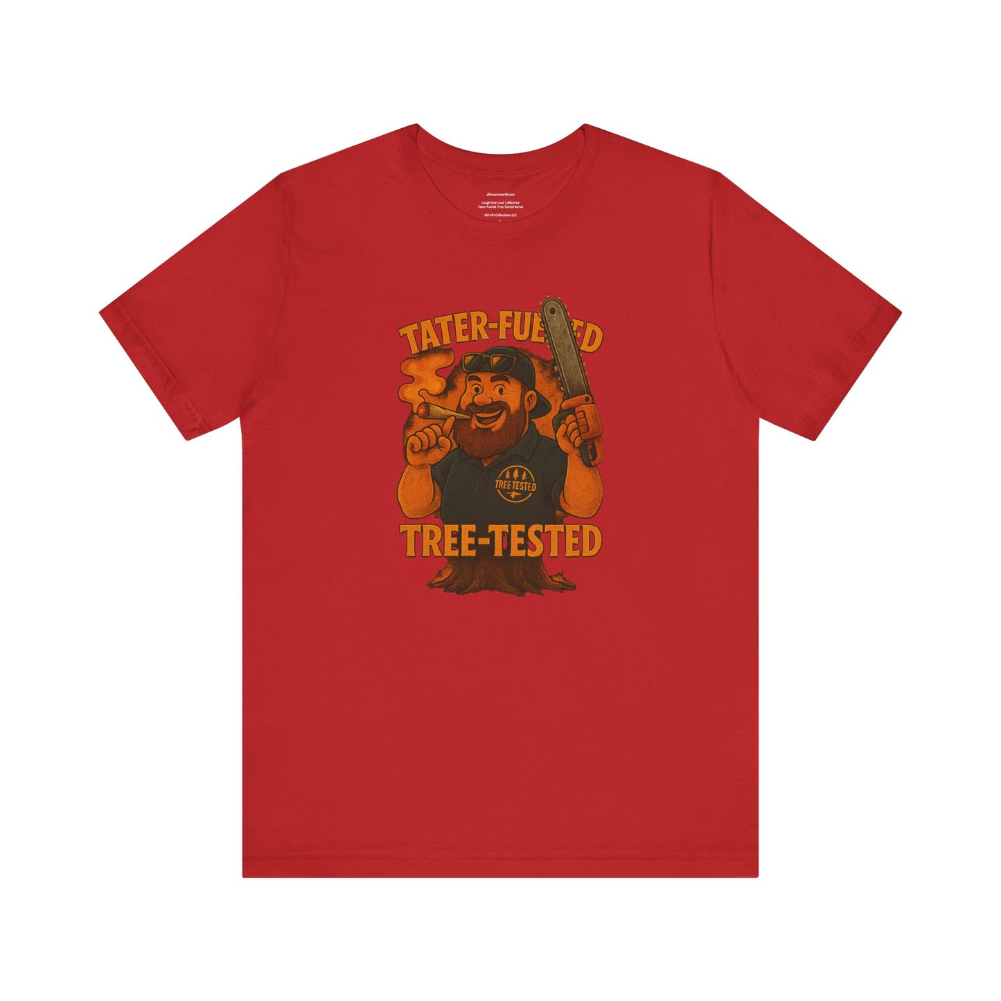 π²π₯πͺ Tater-Fueled, Tree-Tested design 2 Unisex Jersey Short Sleeve Tee