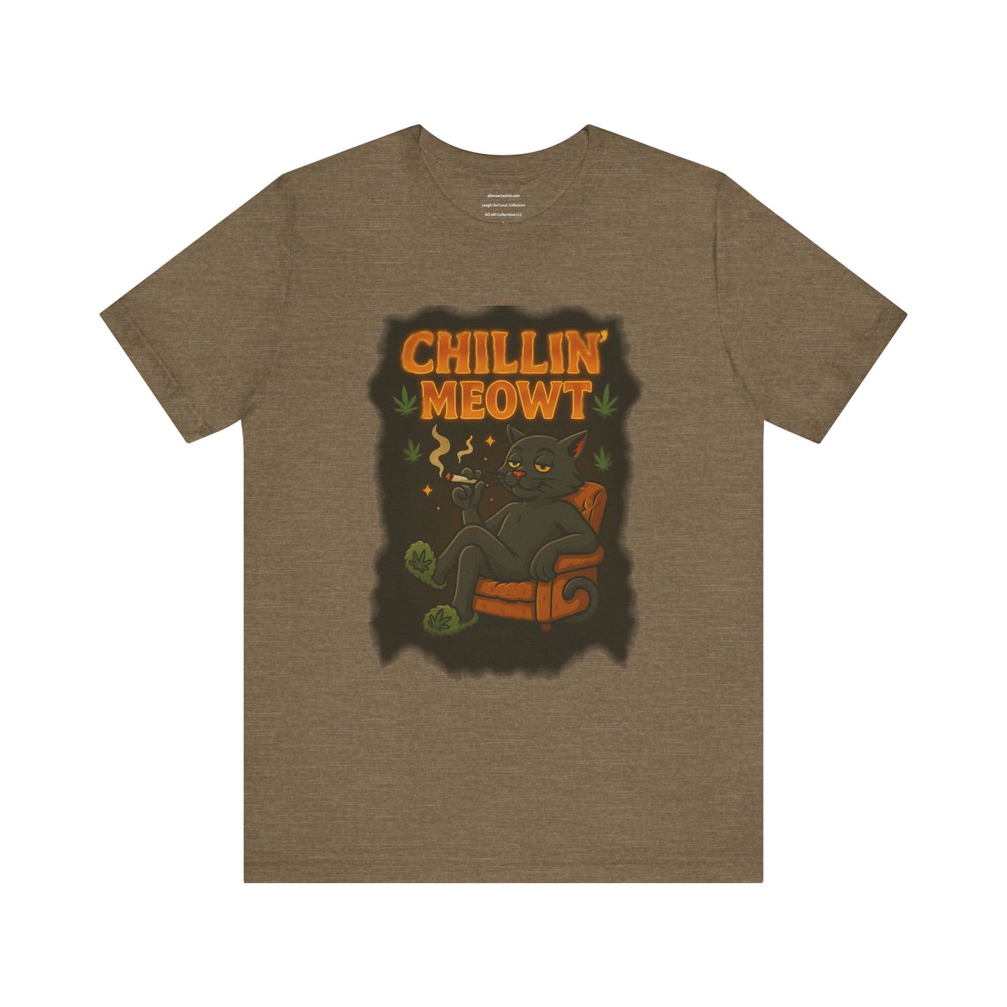 😼 Chillin’ Meowt – Fuzzy Vibes & Feline Highs Unisex Jersey Short Sleeve Tee