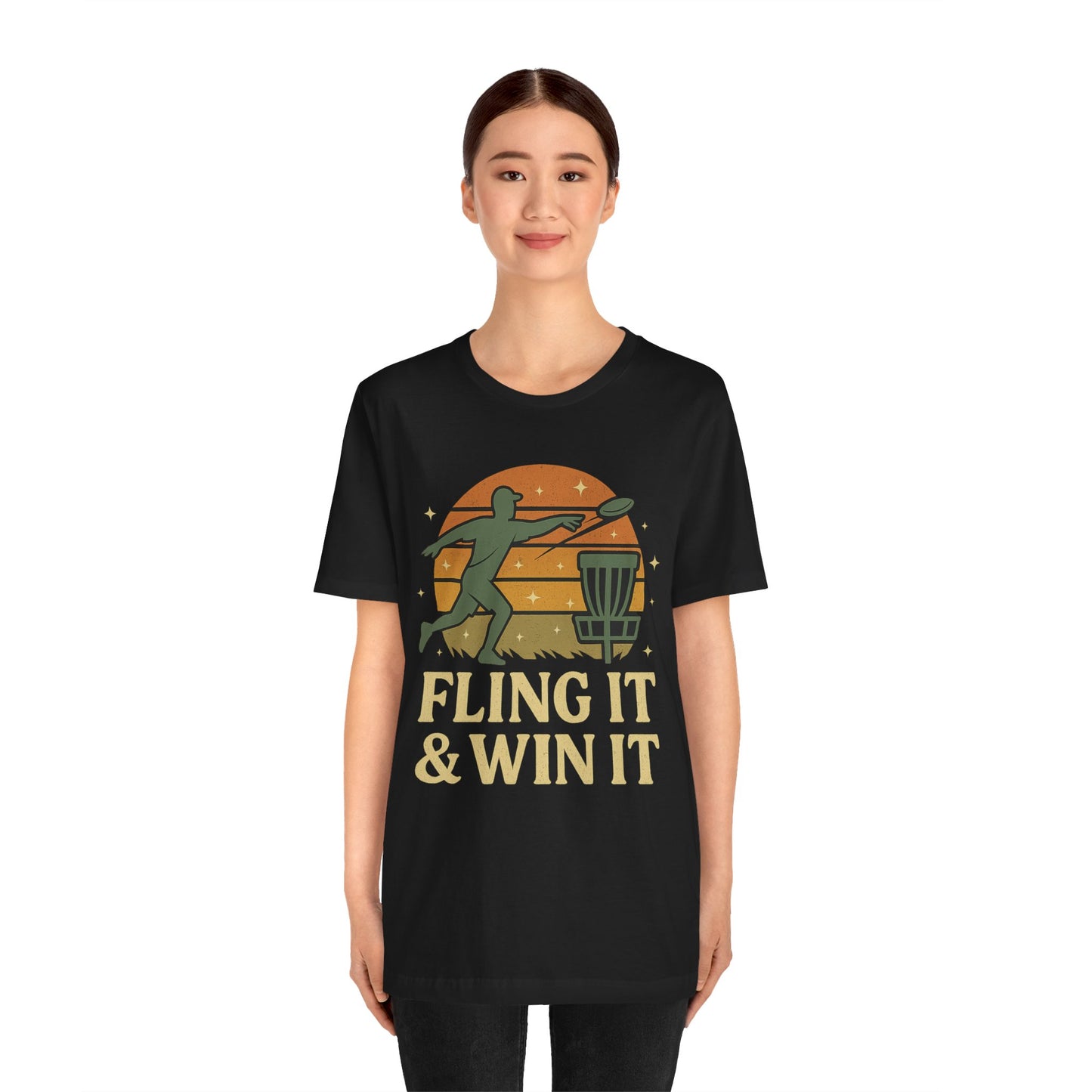 π₯βοΈ Fling It & Win It β Chain Chasers Unisex Jersey Short Sleeve Tee