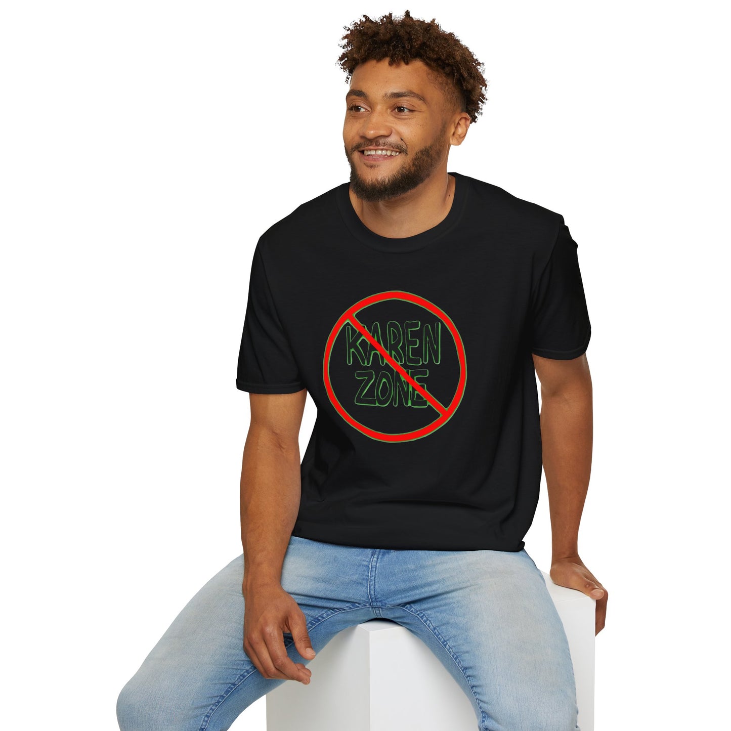 No Karen Zone Unisex Softstyle T-Shirt