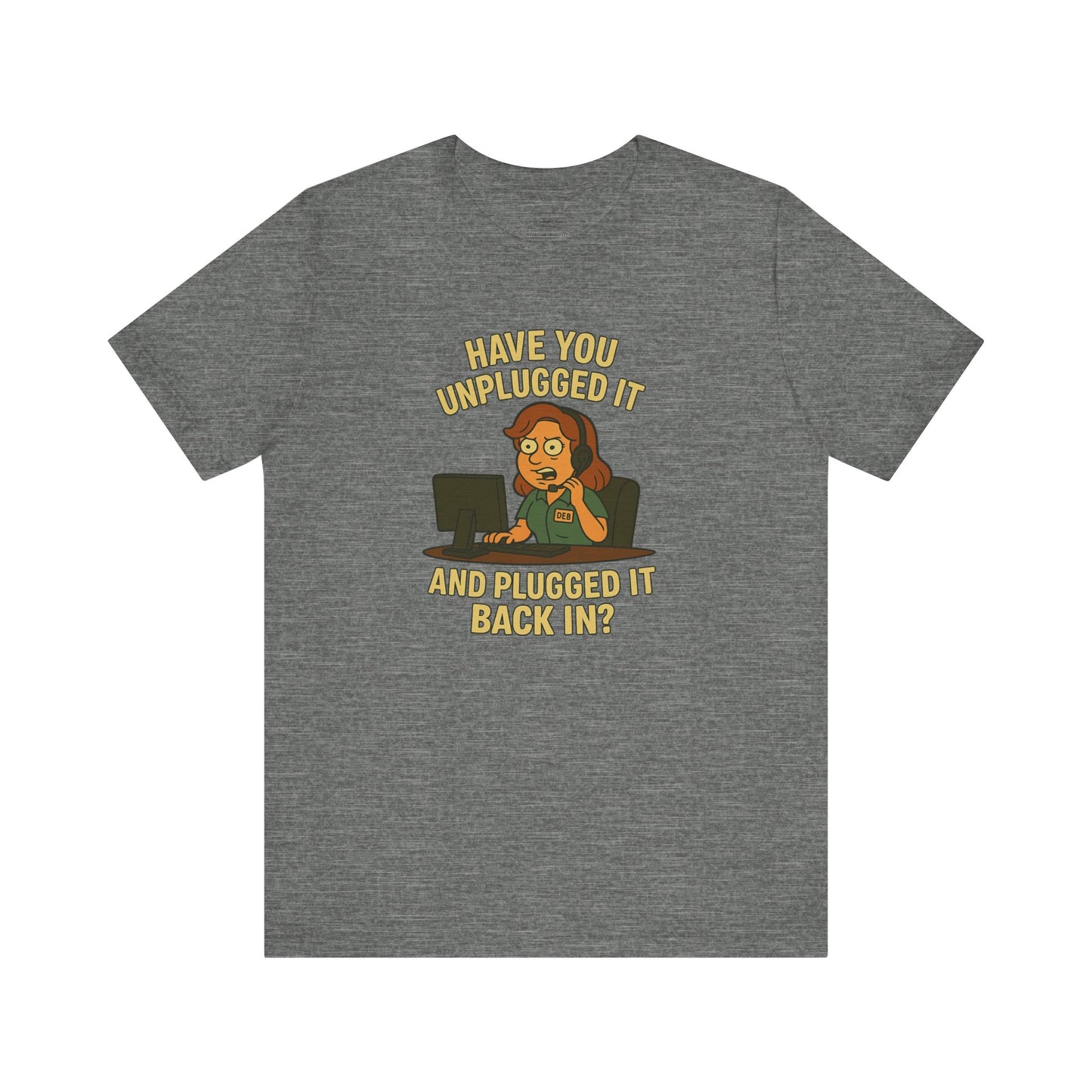 The IT Gospel According to Deb Unisex Jersey Short Sleeve Tee