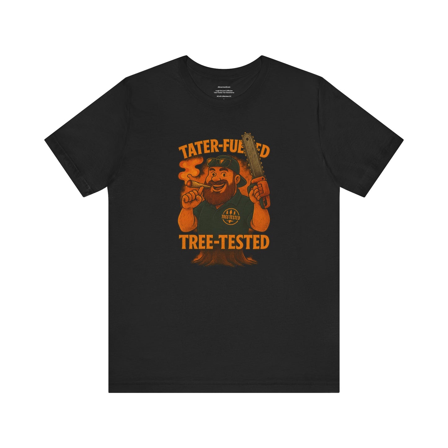 π²π₯πͺ Tater-Fueled, Tree-Tested design 2 Unisex Jersey Short Sleeve Tee