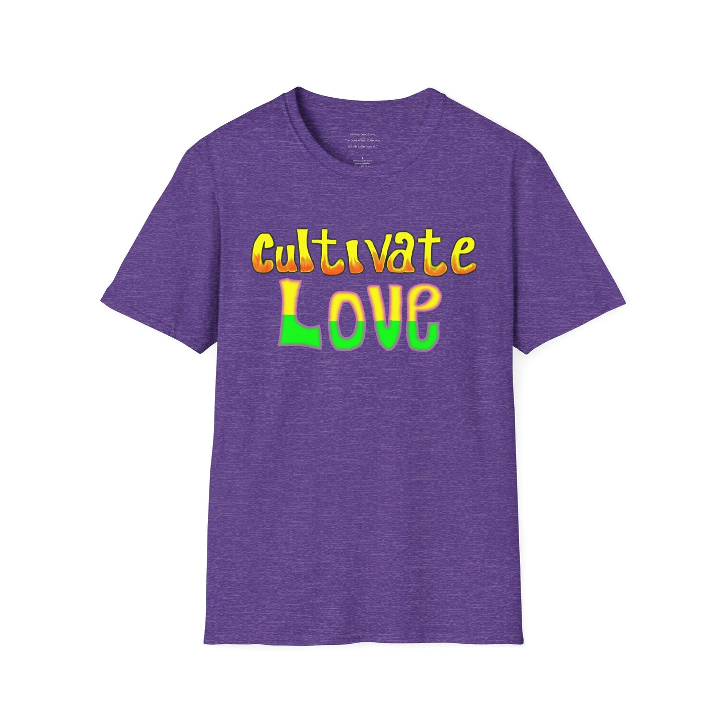 Cultivate Love – Vintage Psychedelic Tee Unisex Softstyle