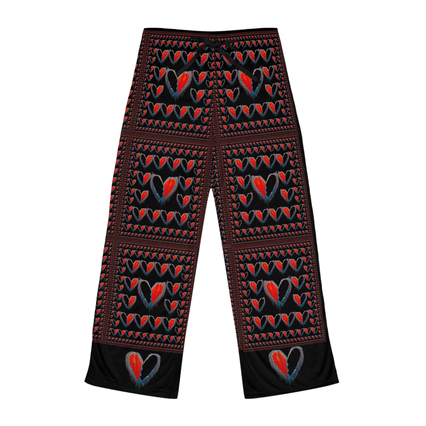 Give a Piece of your Heart Women's Pajama Pants (AOP)