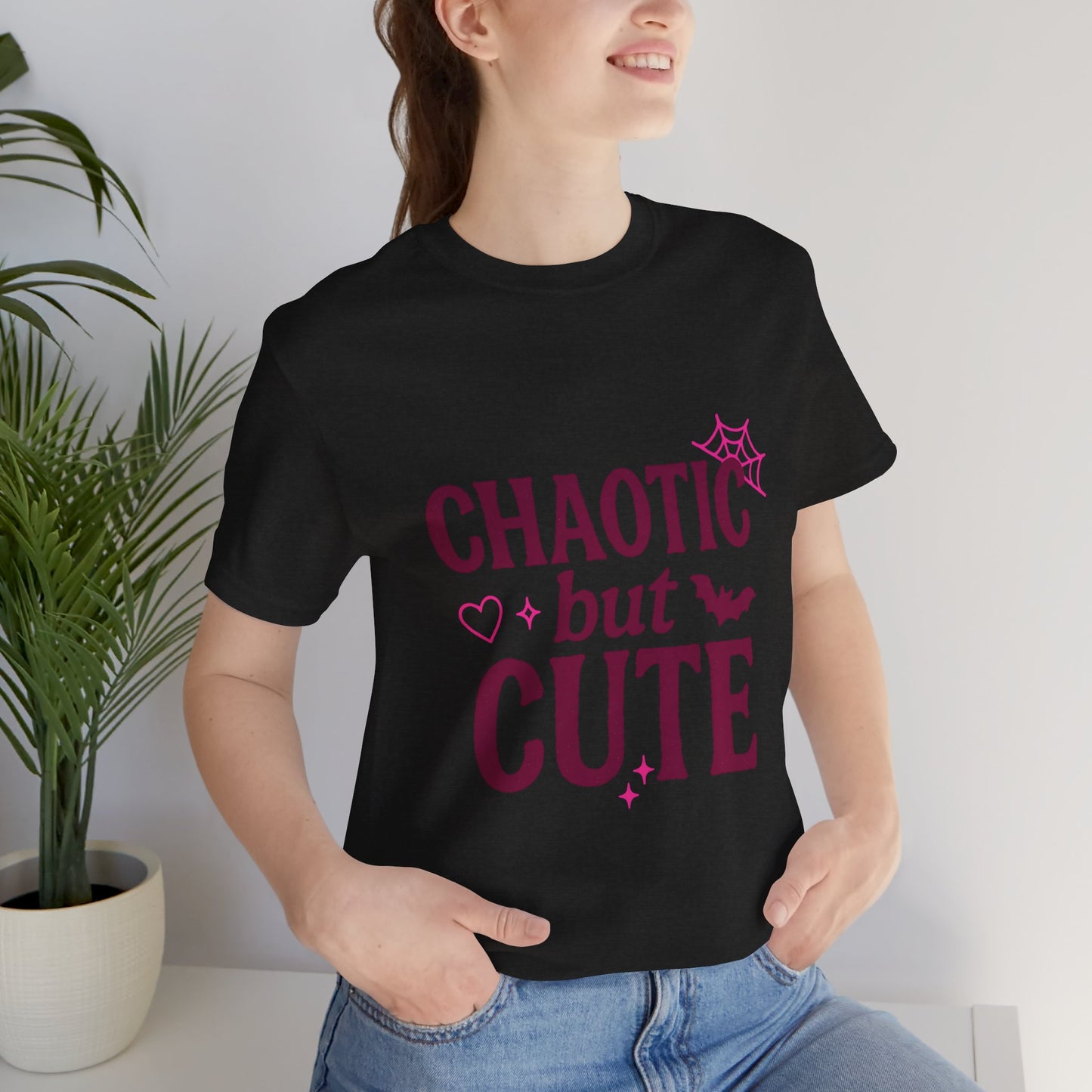 Chaotic But Cute Unisex Jersey Short Sleeve Tee