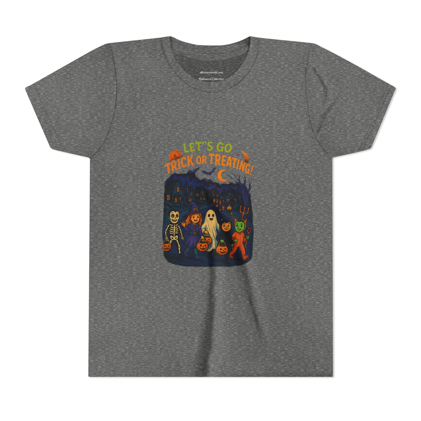 🏠 Let’s Go Trick-or-Treating! Youth Short Sleeve Tee