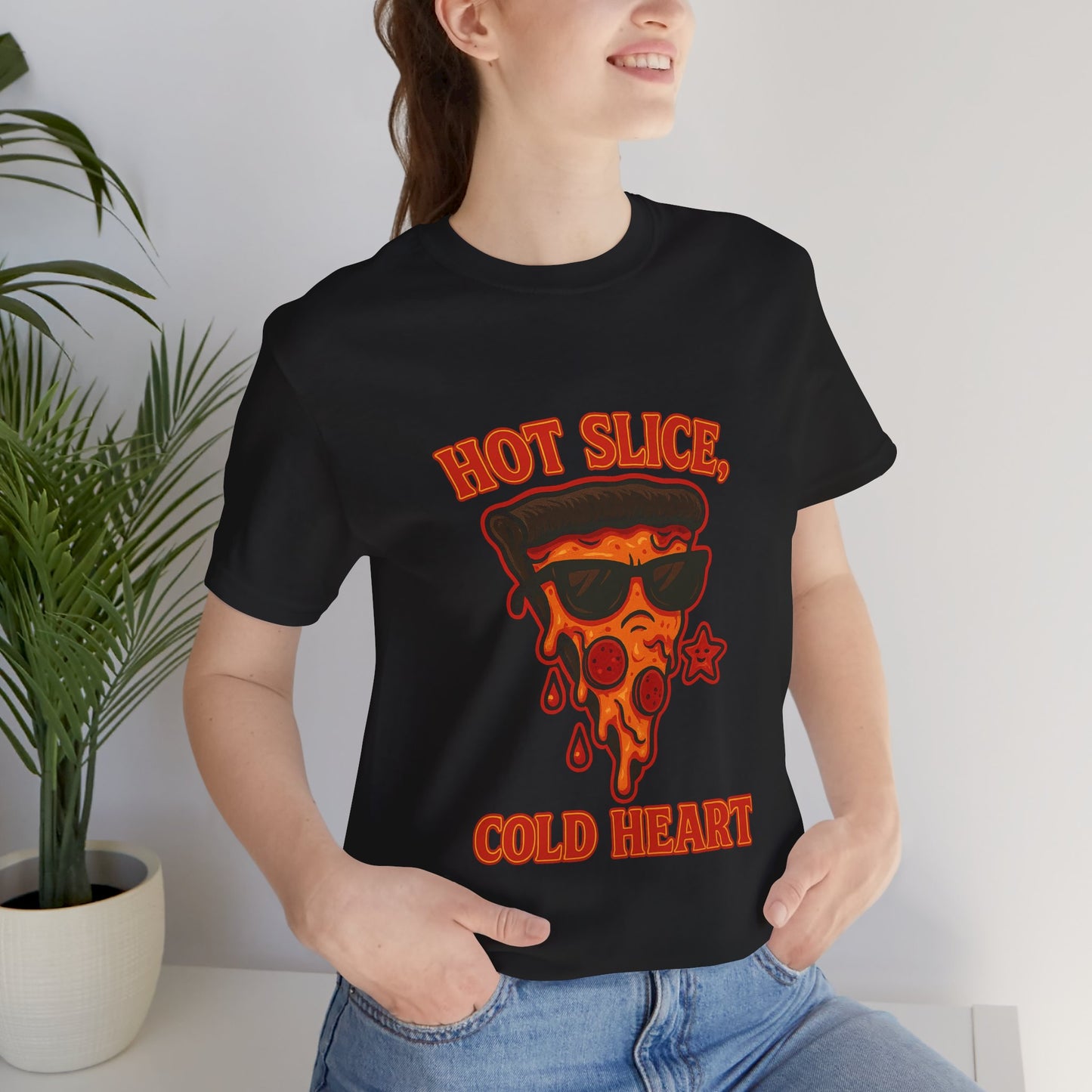 Hot Slice, Cold Heart Unisex Jersey Short Sleeve Tee