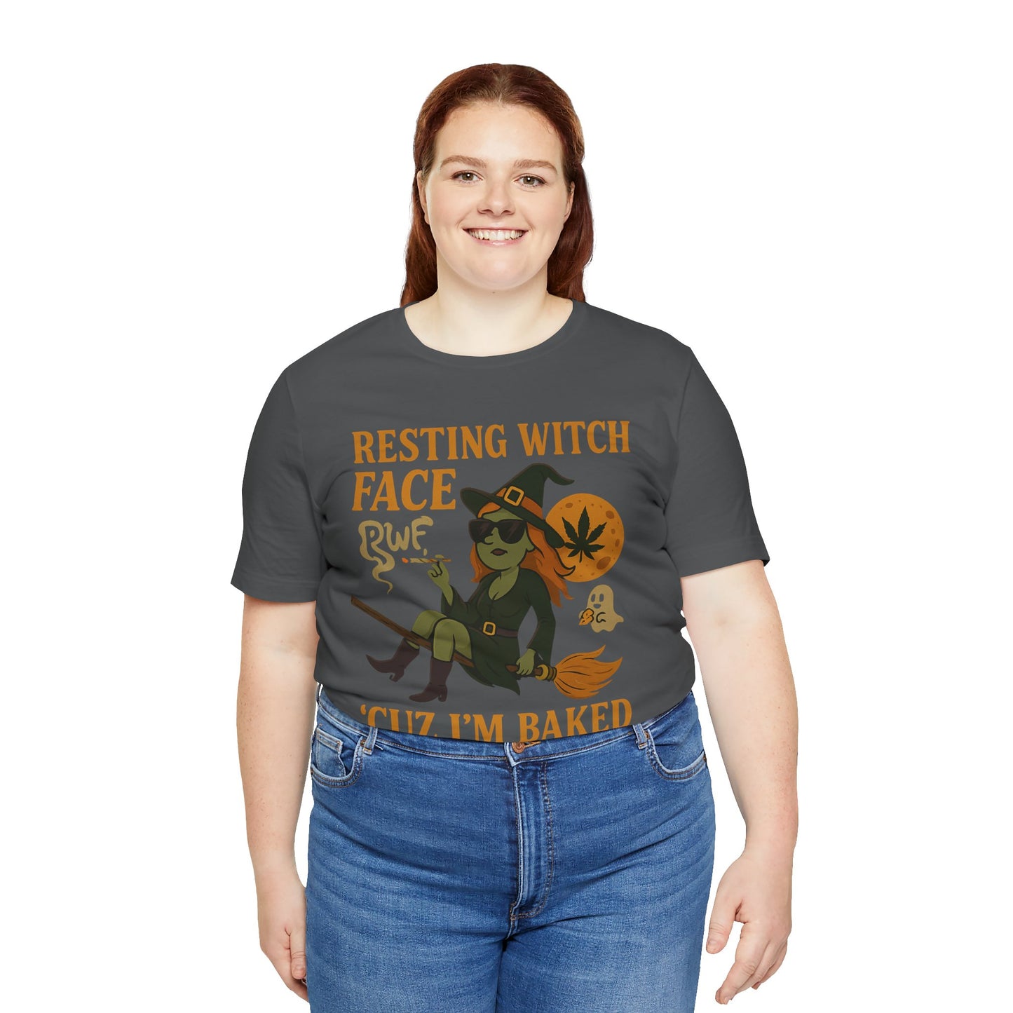 🧹 Resting Witch Face (RWF) Unisex Jersey Short Sleeve Tee